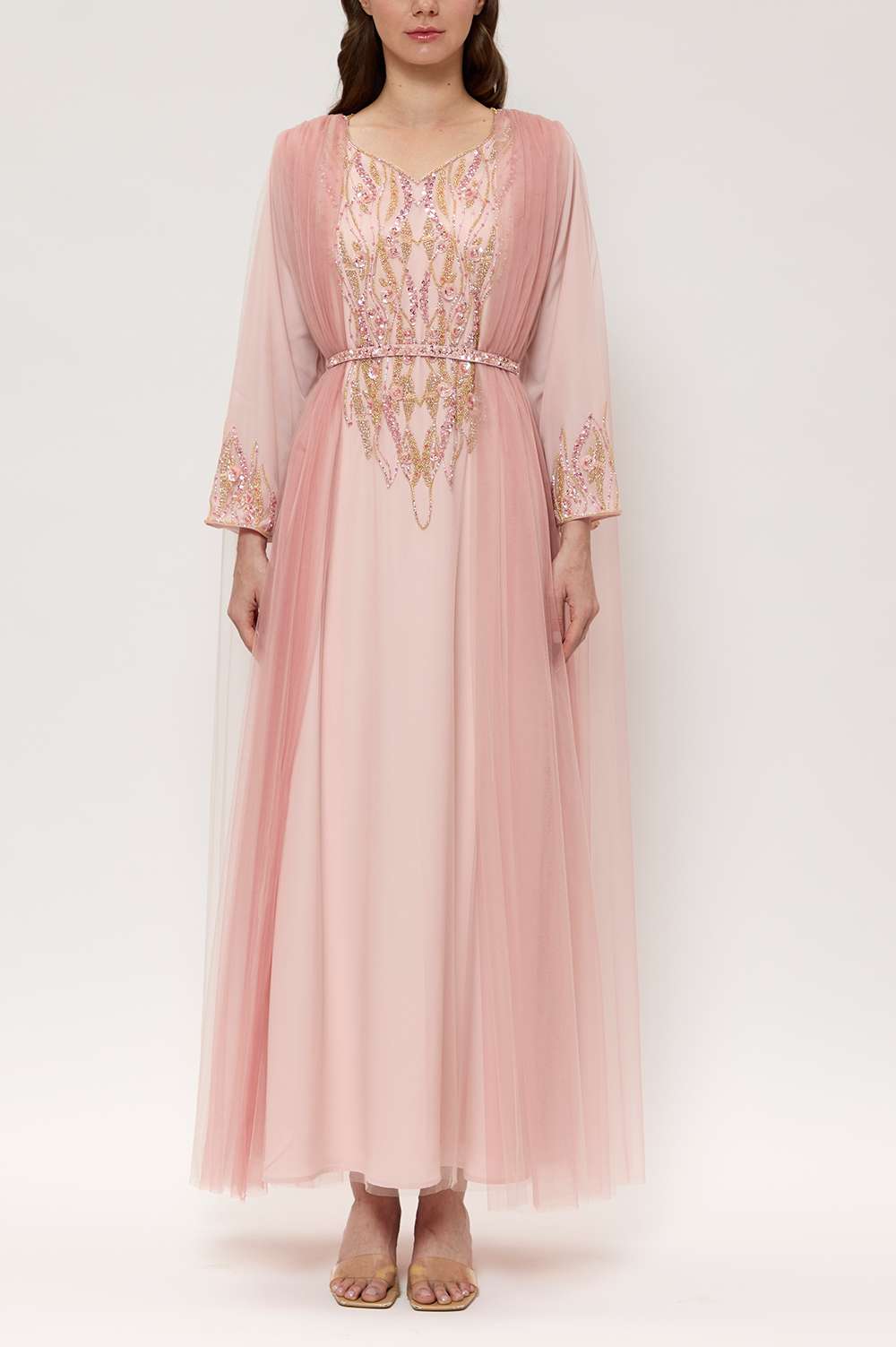 Cloud Pink A-Line Kaftan