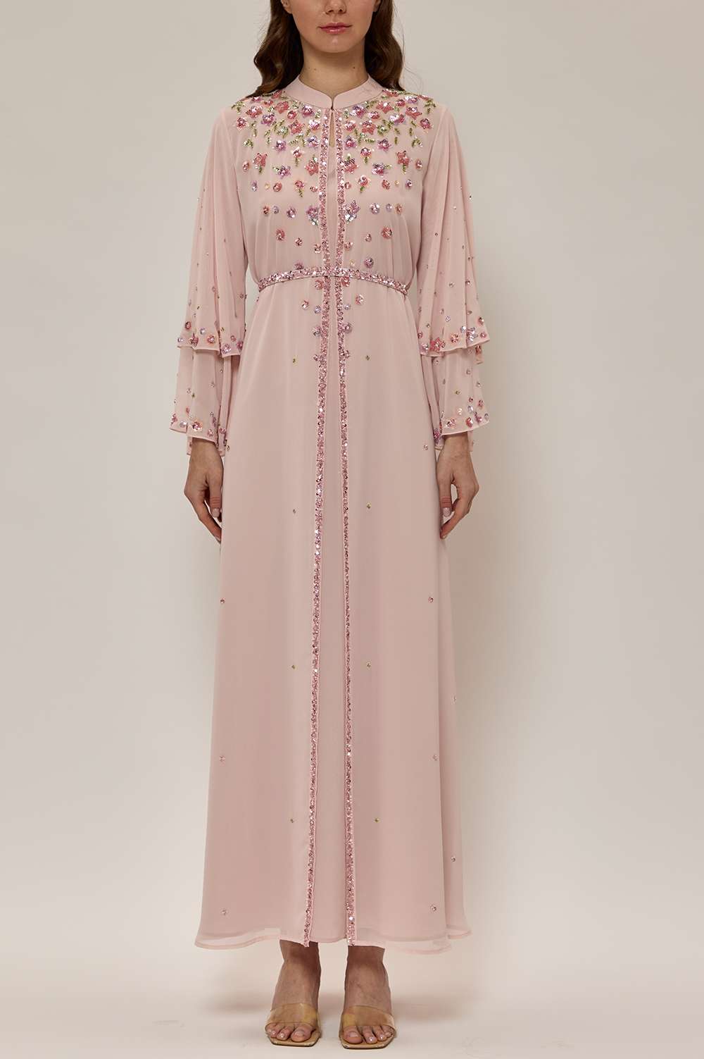 Pearl Pink A-Line Kaftan