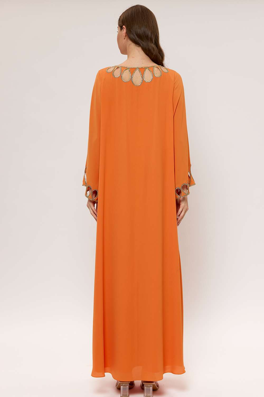 Sun Orange A-Line Kaftan
