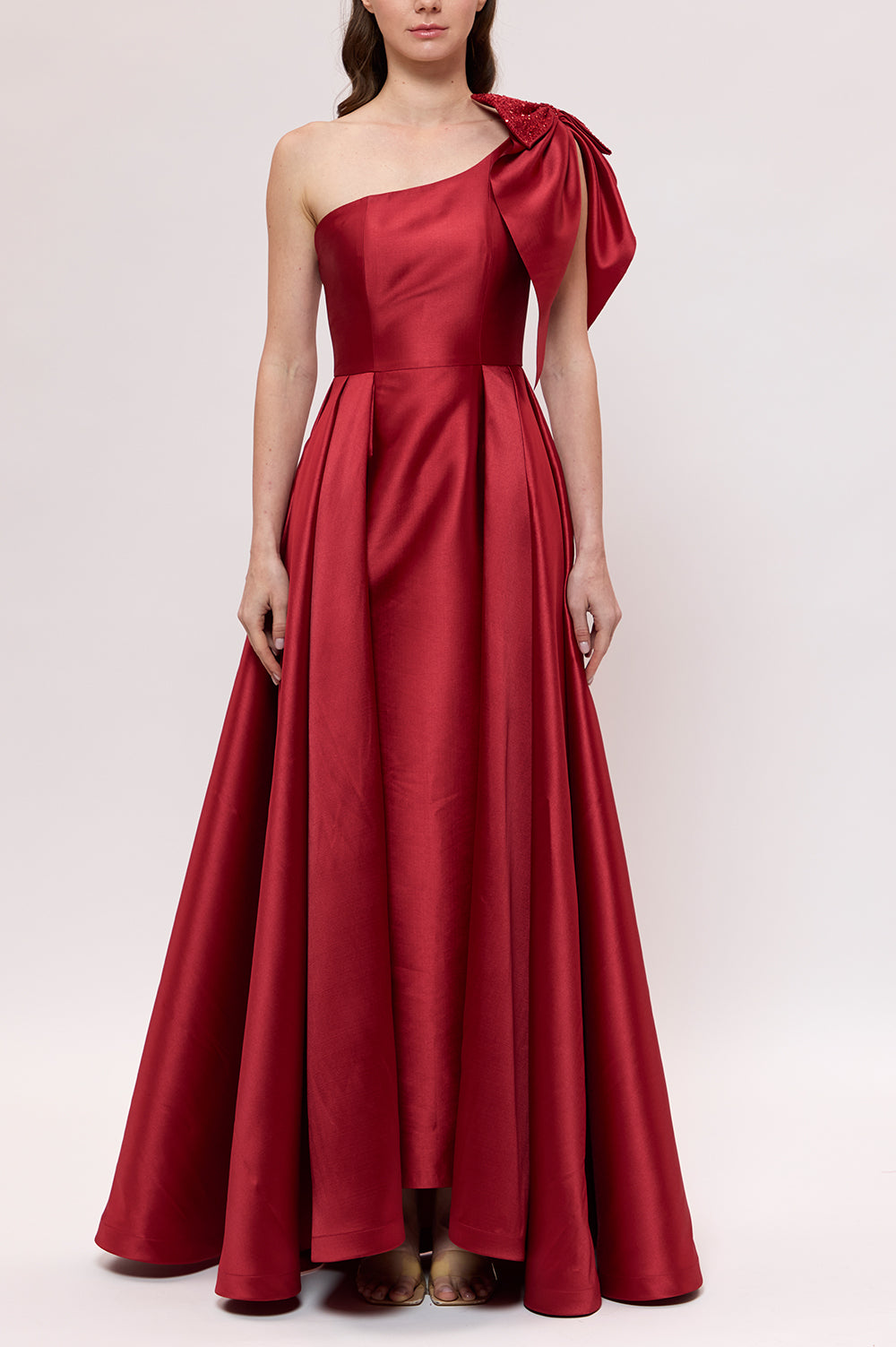 Savy Red Mikado Dress