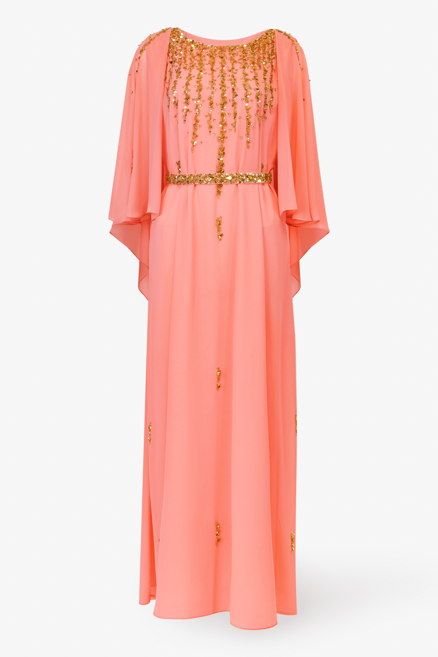 Pale Orange A- Line Kaftan