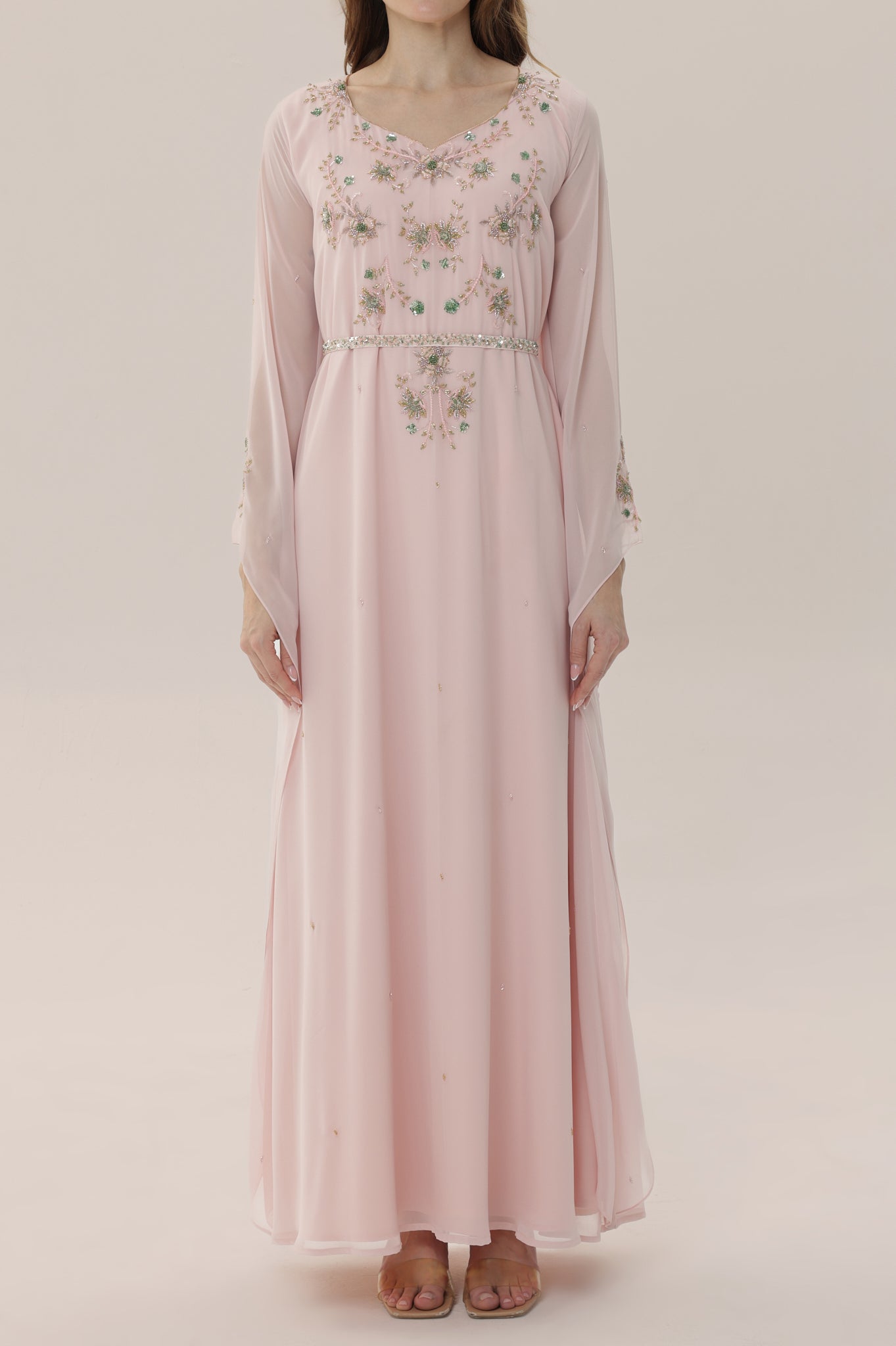 Pearl Blush Bloom Kaftan