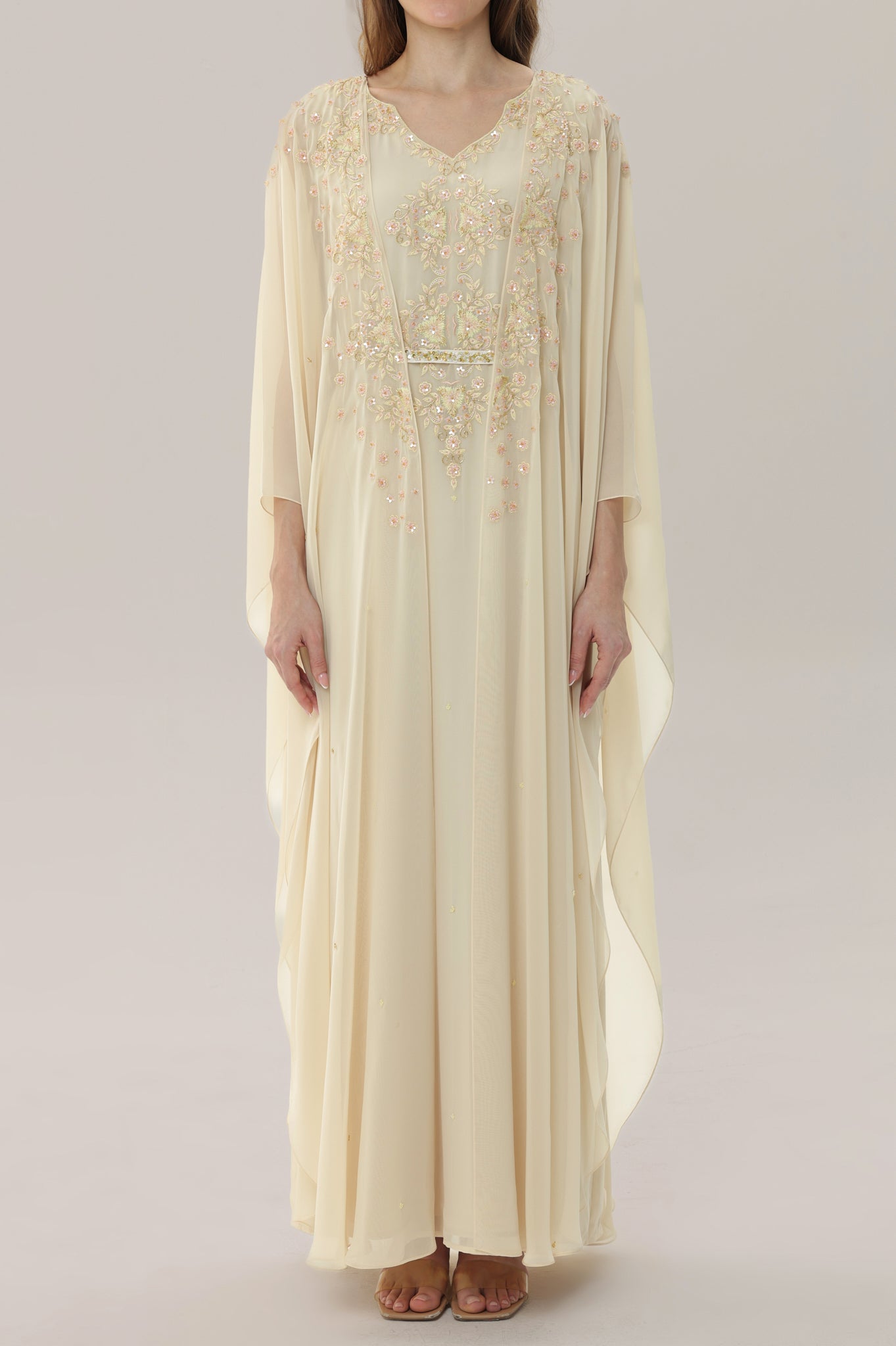 Lemon Icing Cape Kaftan