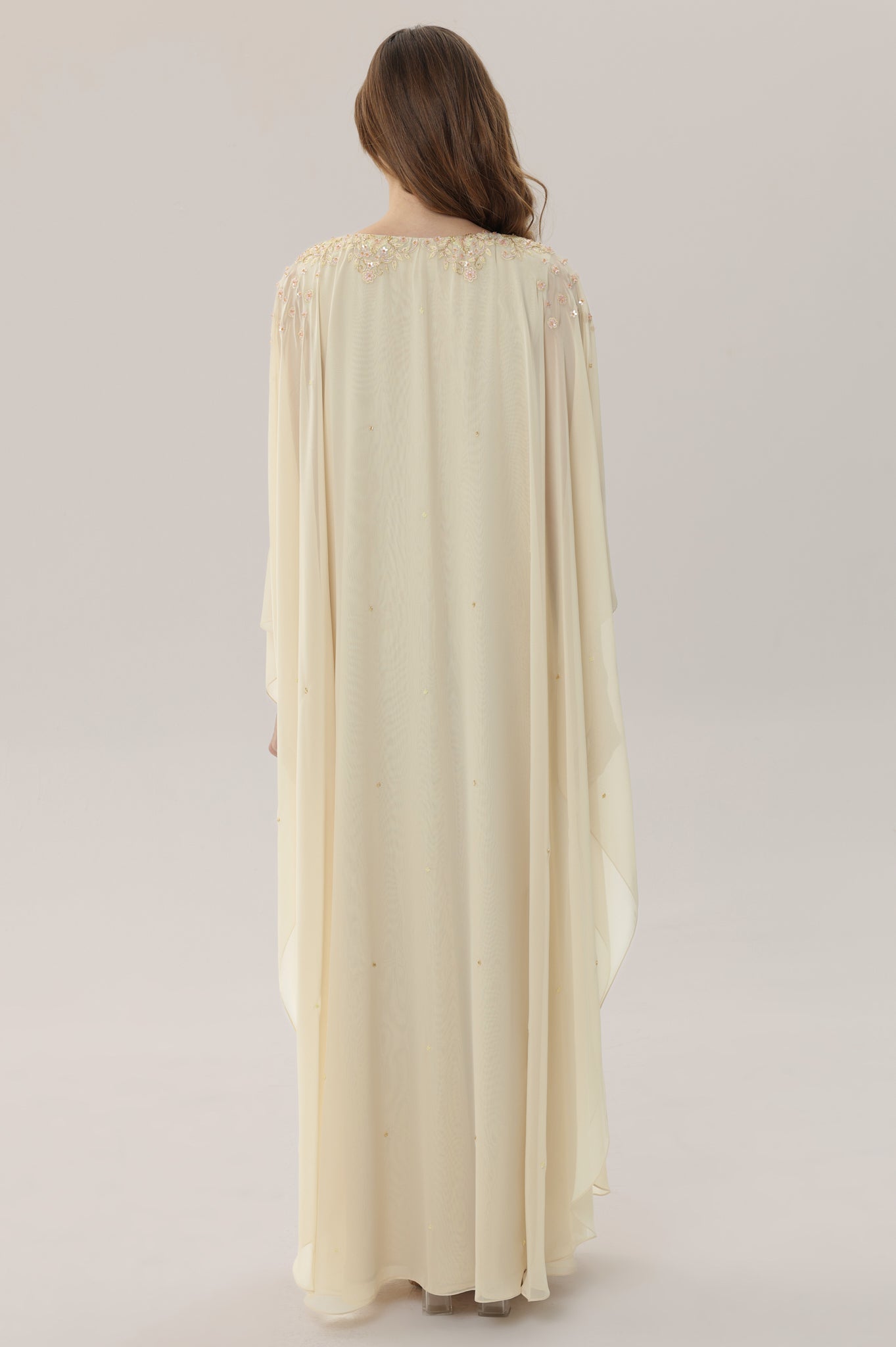 Lemon Icing Cape Kaftan