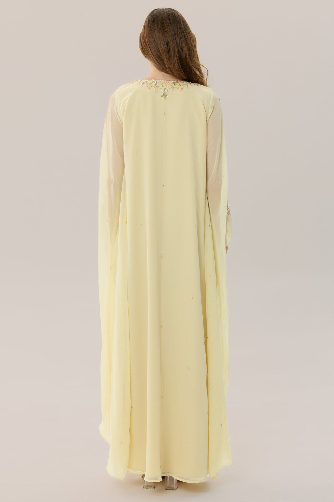 Pastel Yellow Kaftan