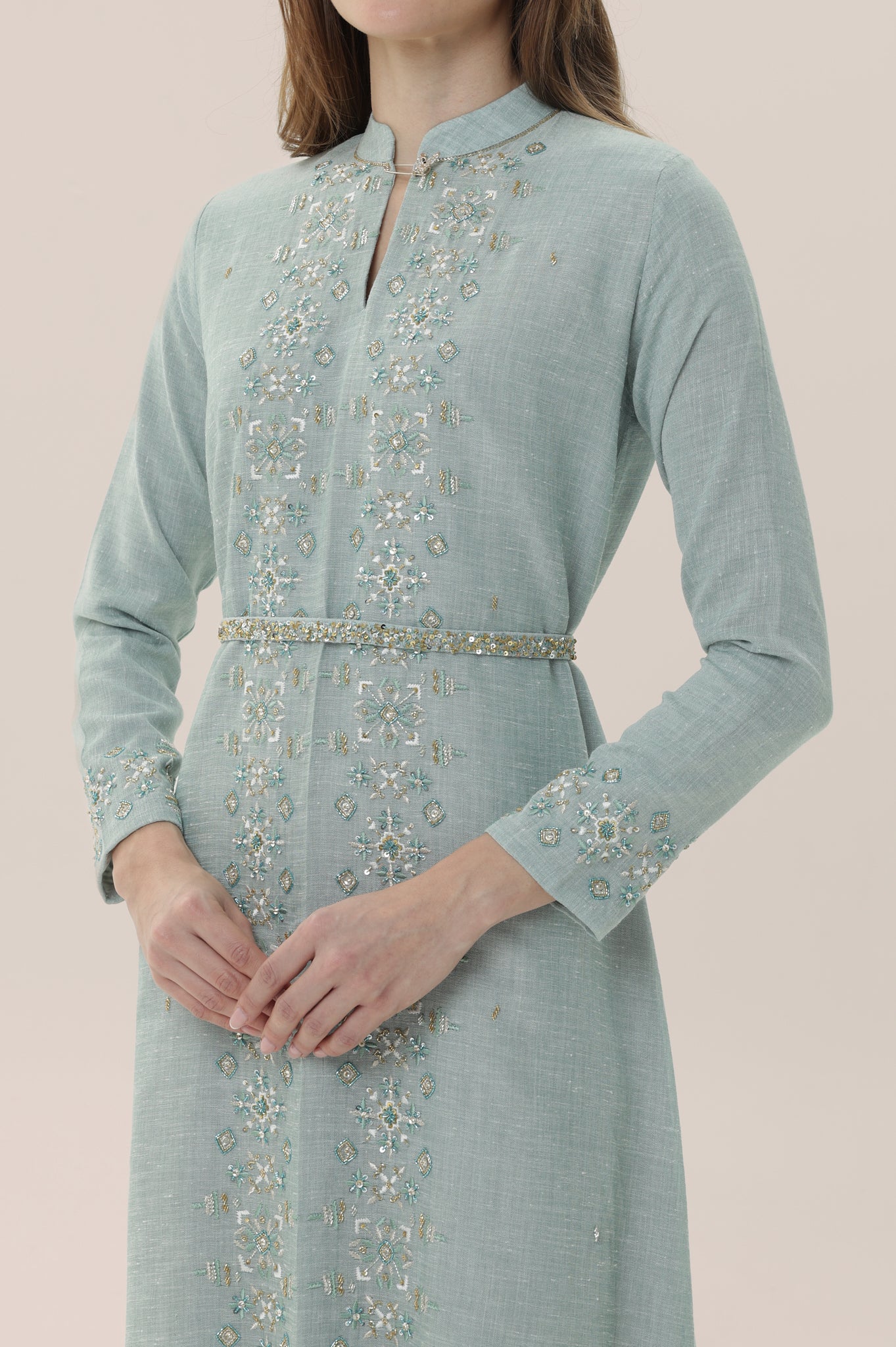 Gray Mist Kaftan