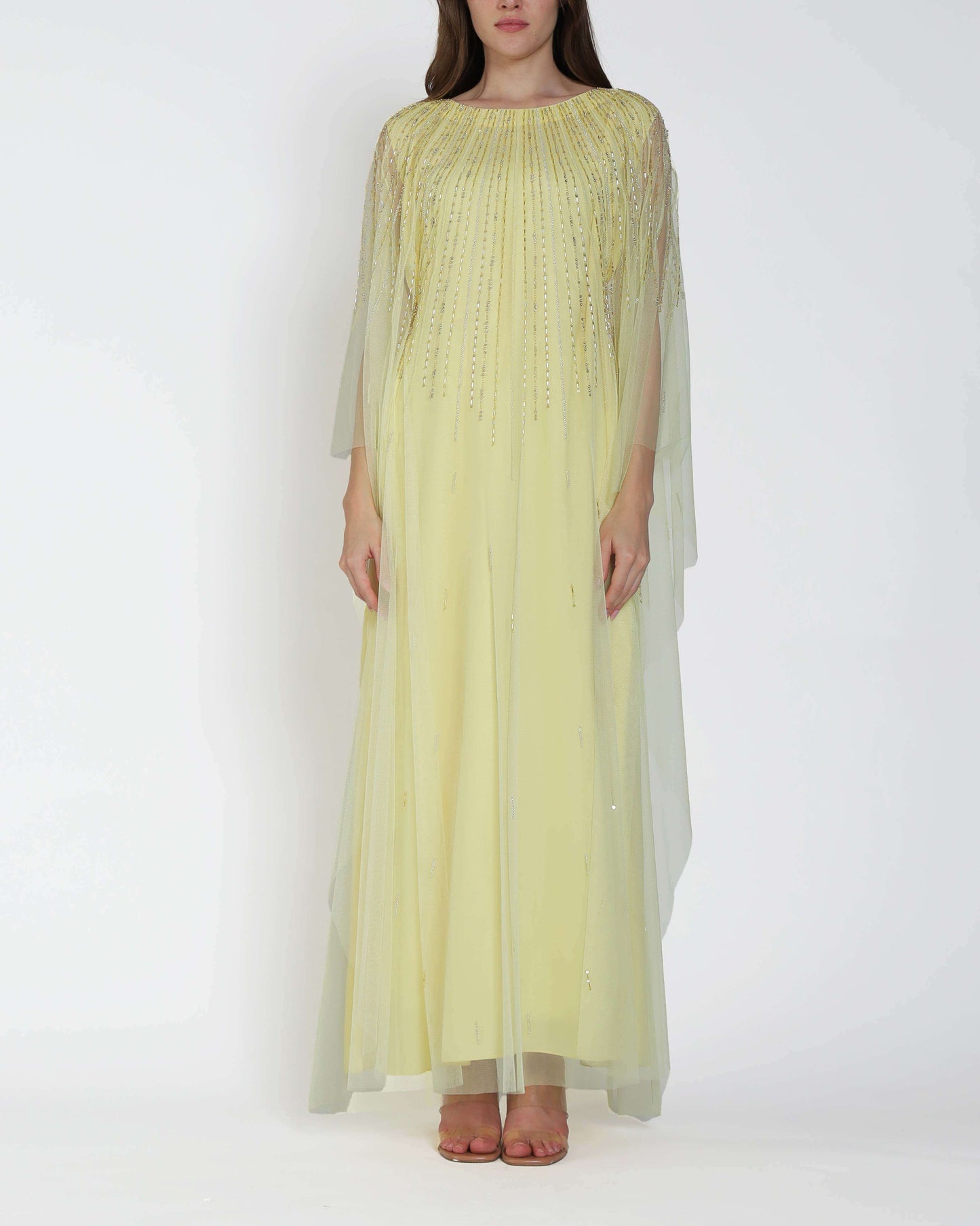 Yellow Pear Tulle Thoub