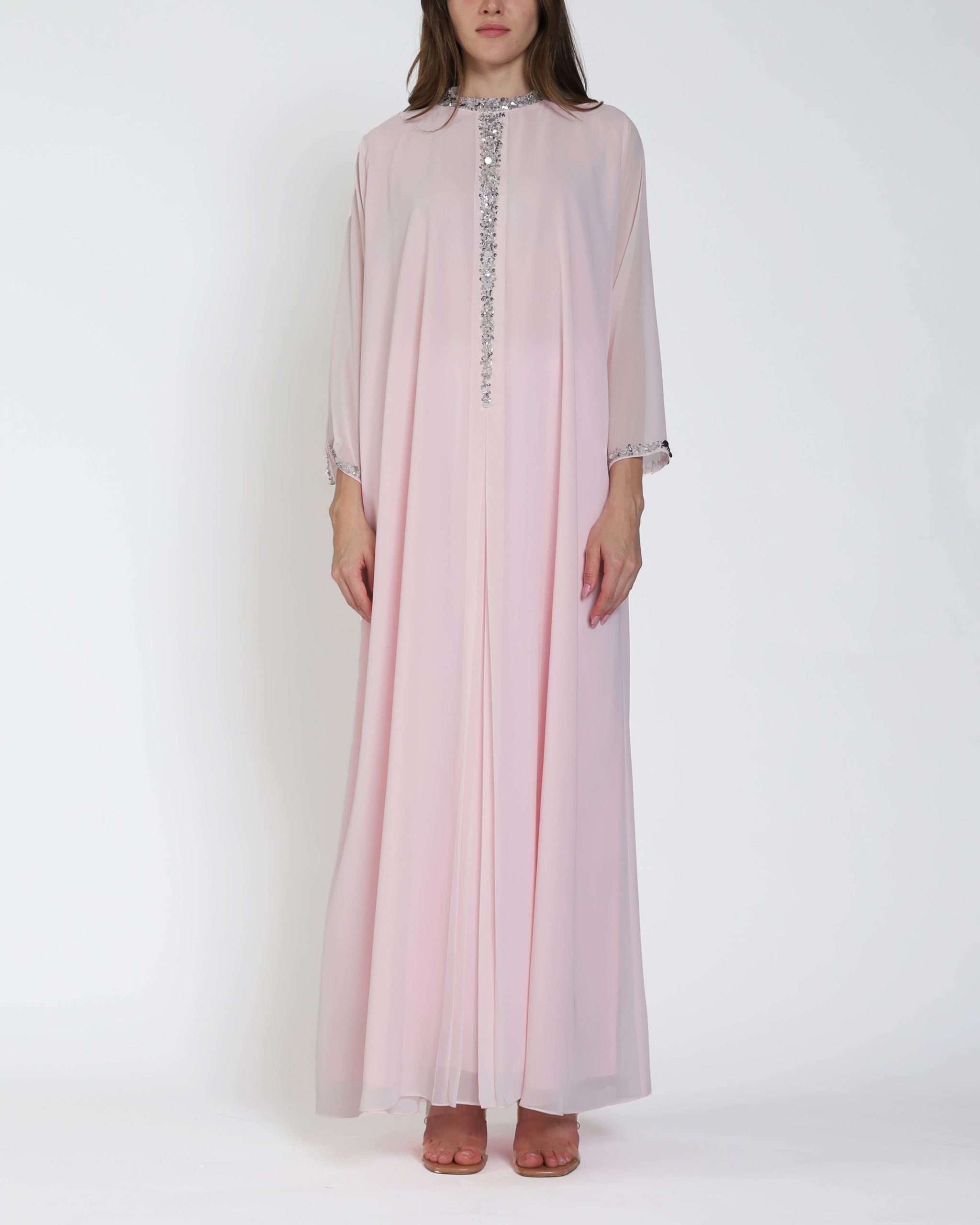 Crystal Pink A-Line Kaftan