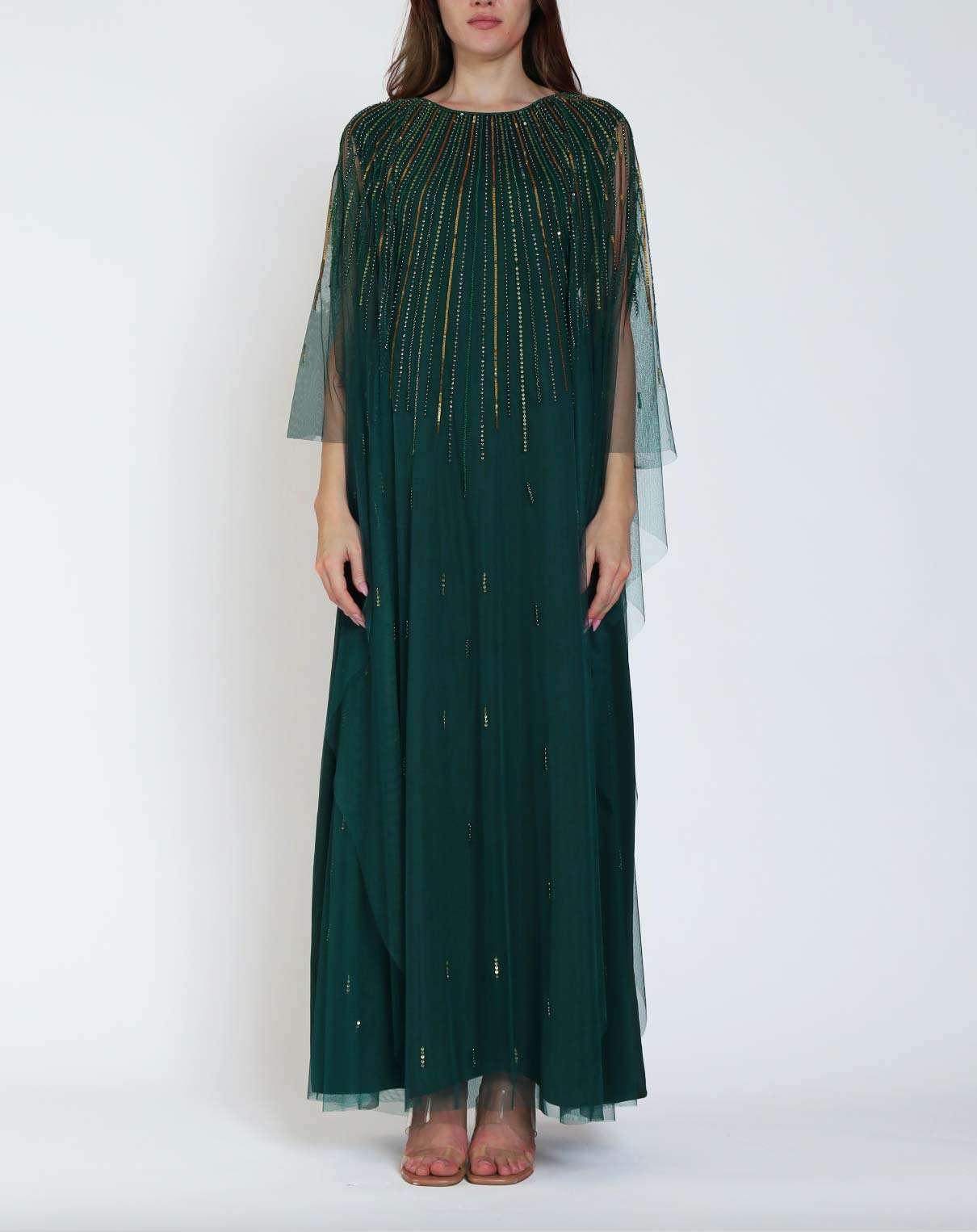 Evergreen Tulle Thoub