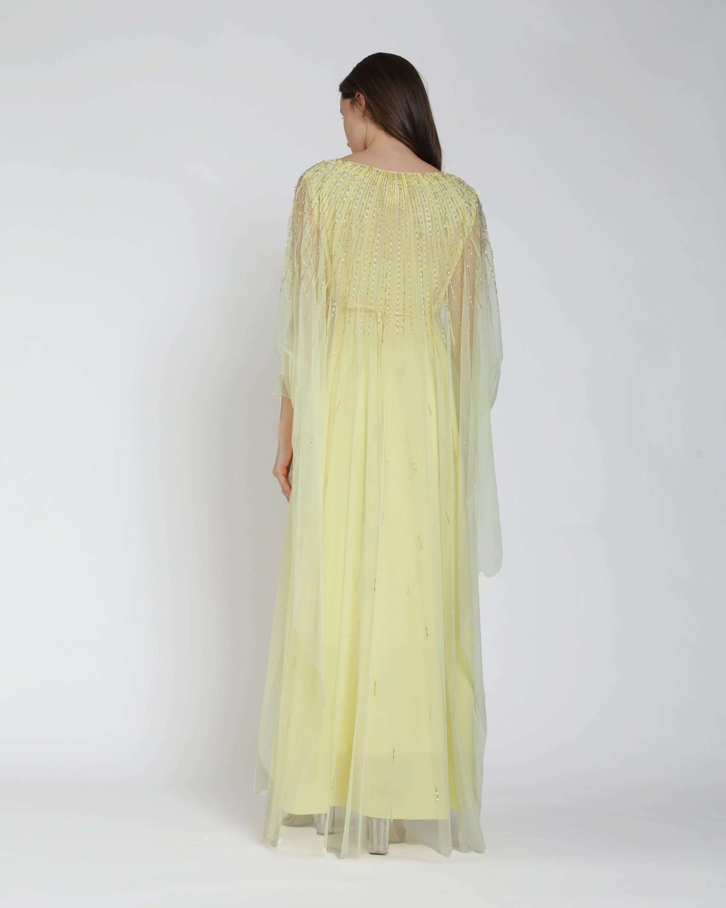 Yellow Pear Tulle Thoub