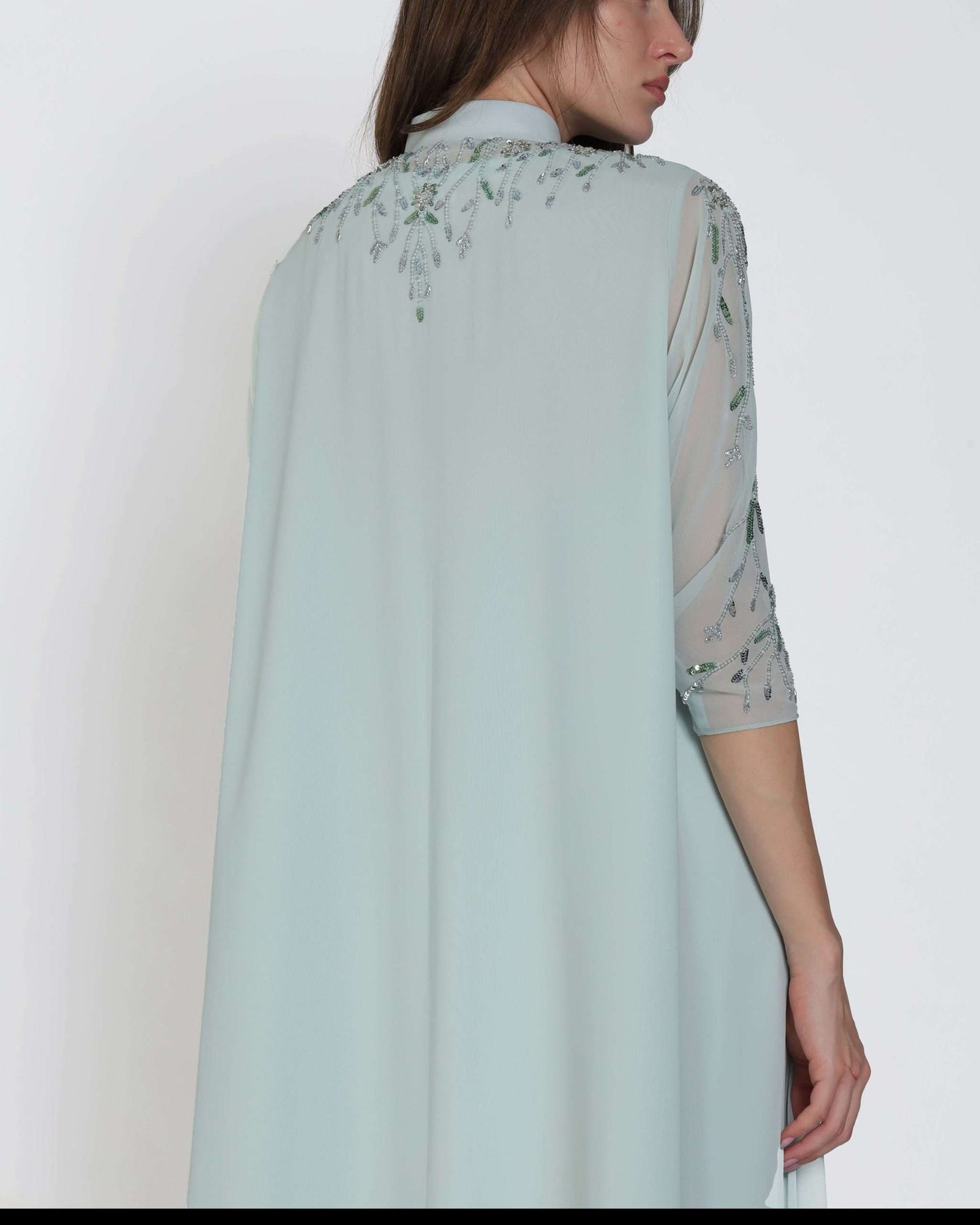 Sea Foam Green A-Line Kaftan