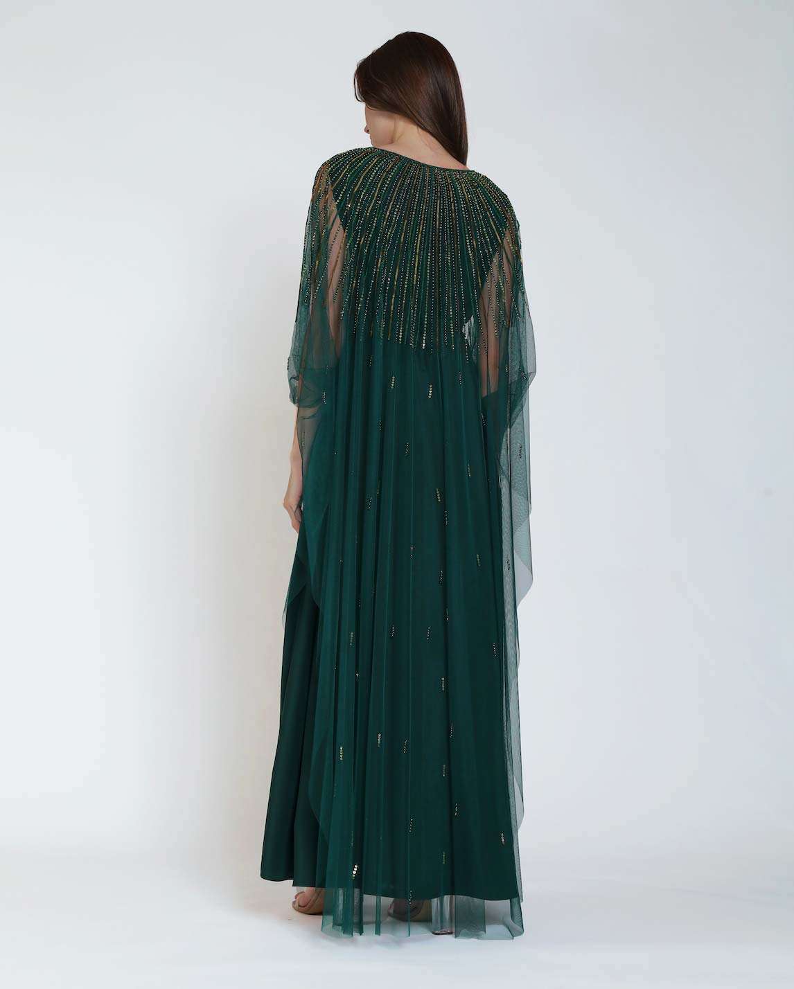 Evergreen Tulle Thoub