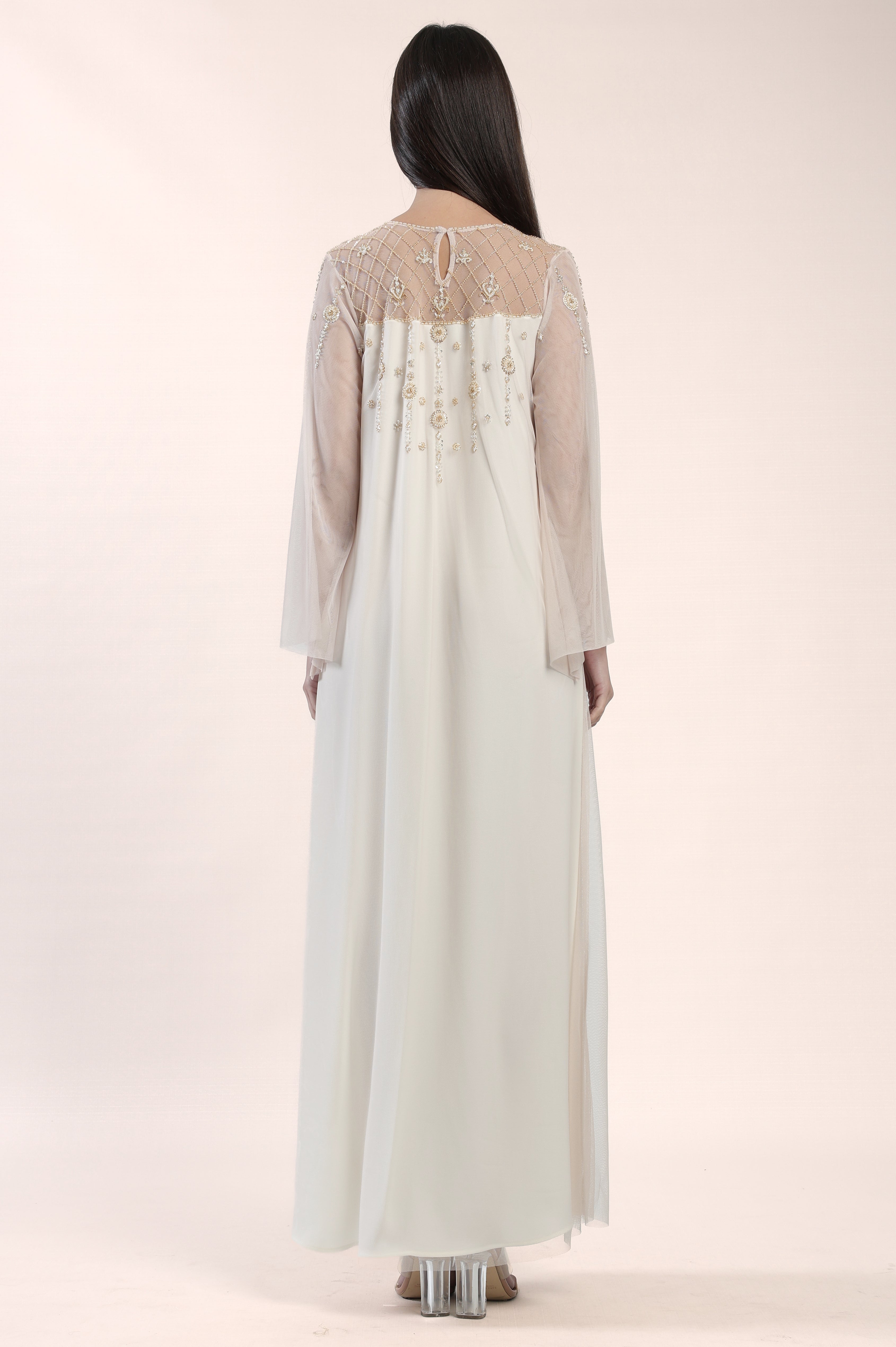 Icicle White A-Line kaftan