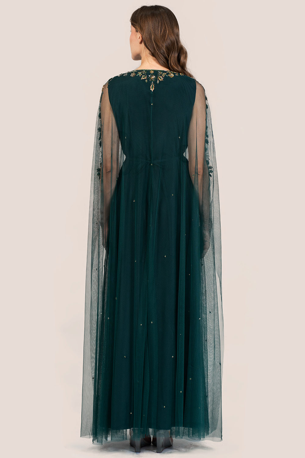 Forest Green Beaded Thoub