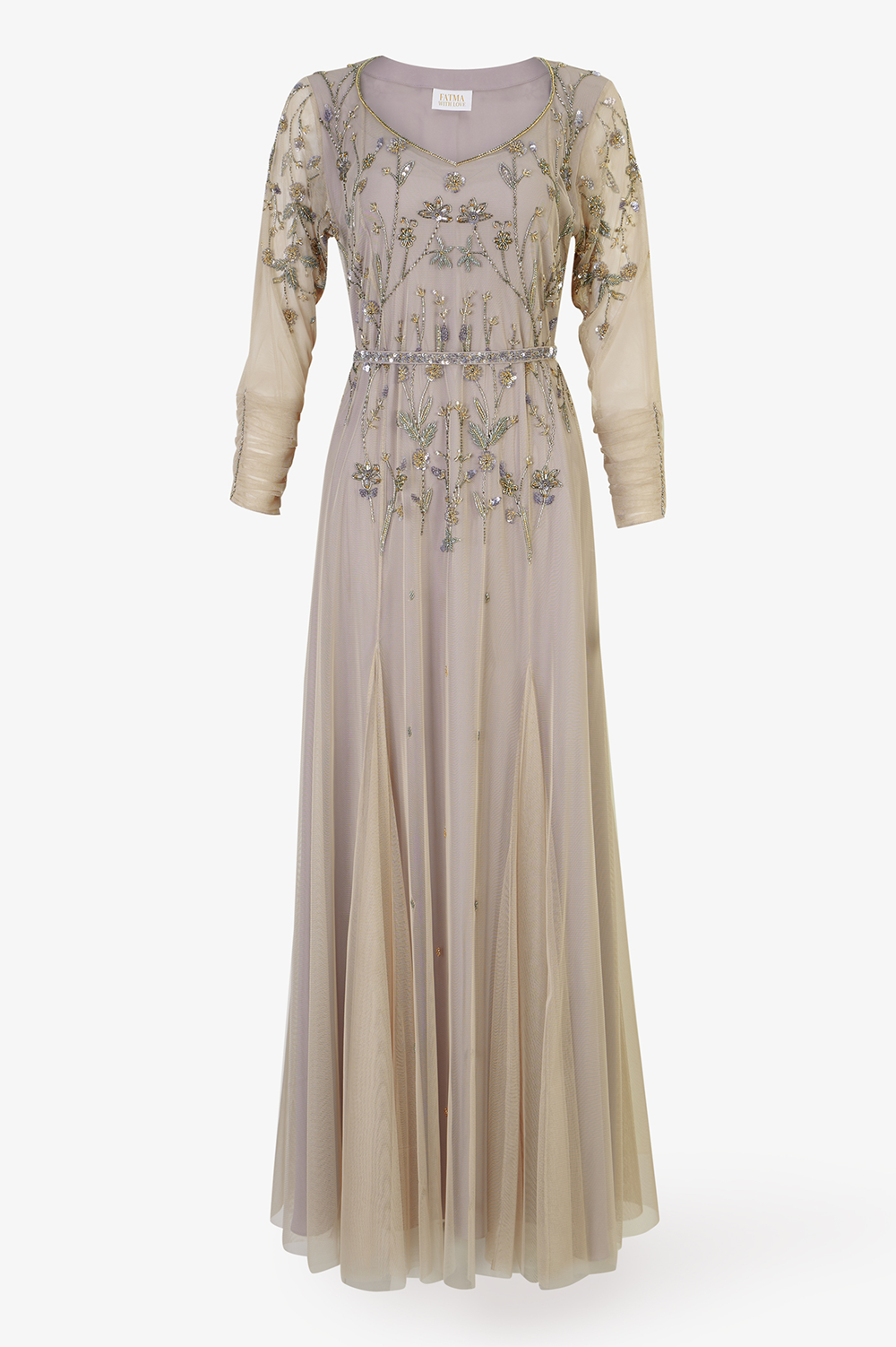 Mocha Meringue A-Line kaftan