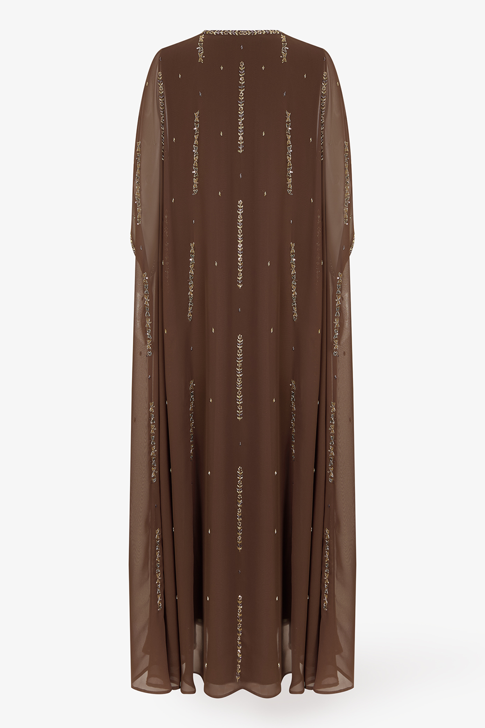 Toffee Panel Cape Dress