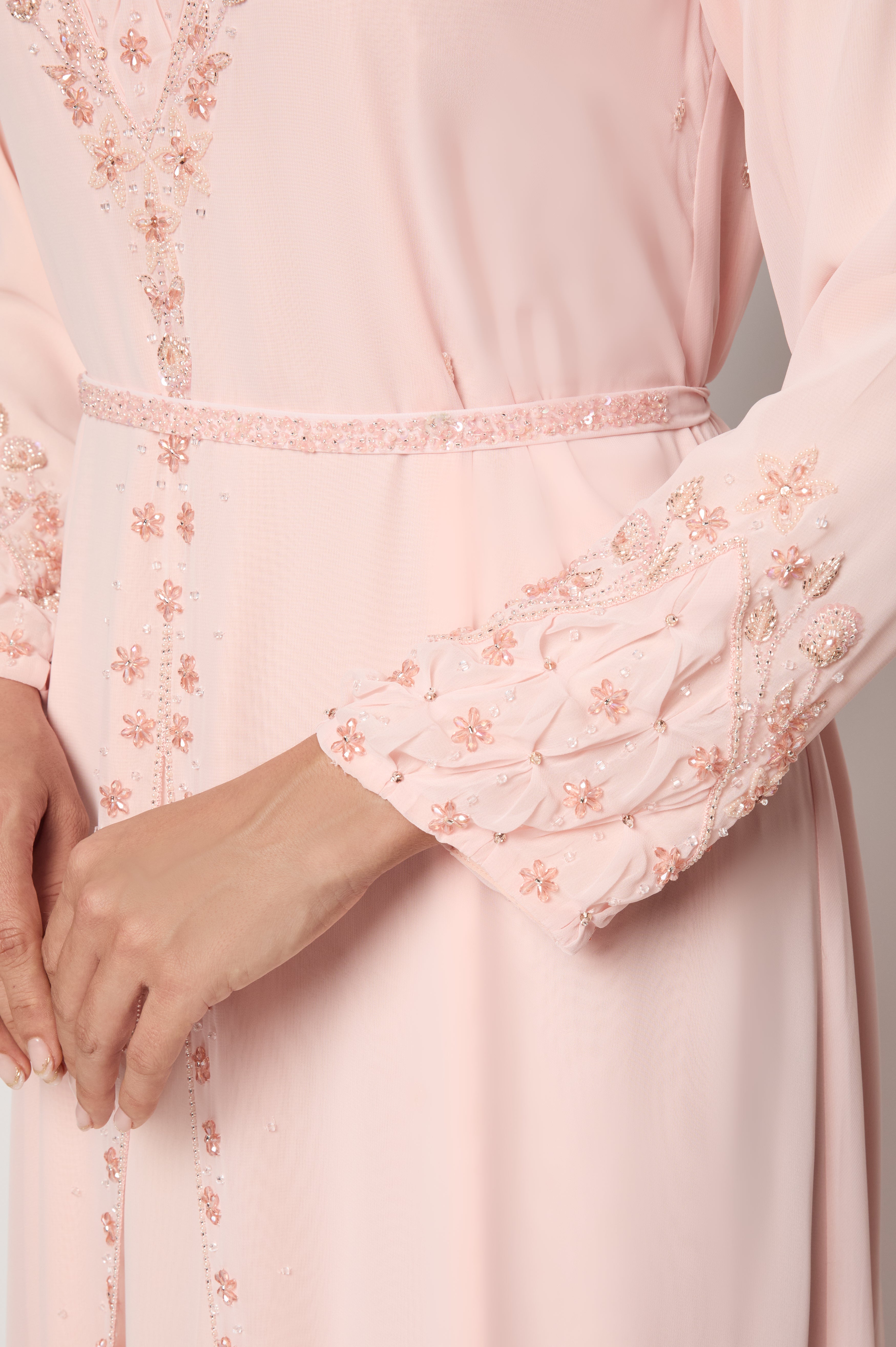 Pale Peach A-Line Kaftan