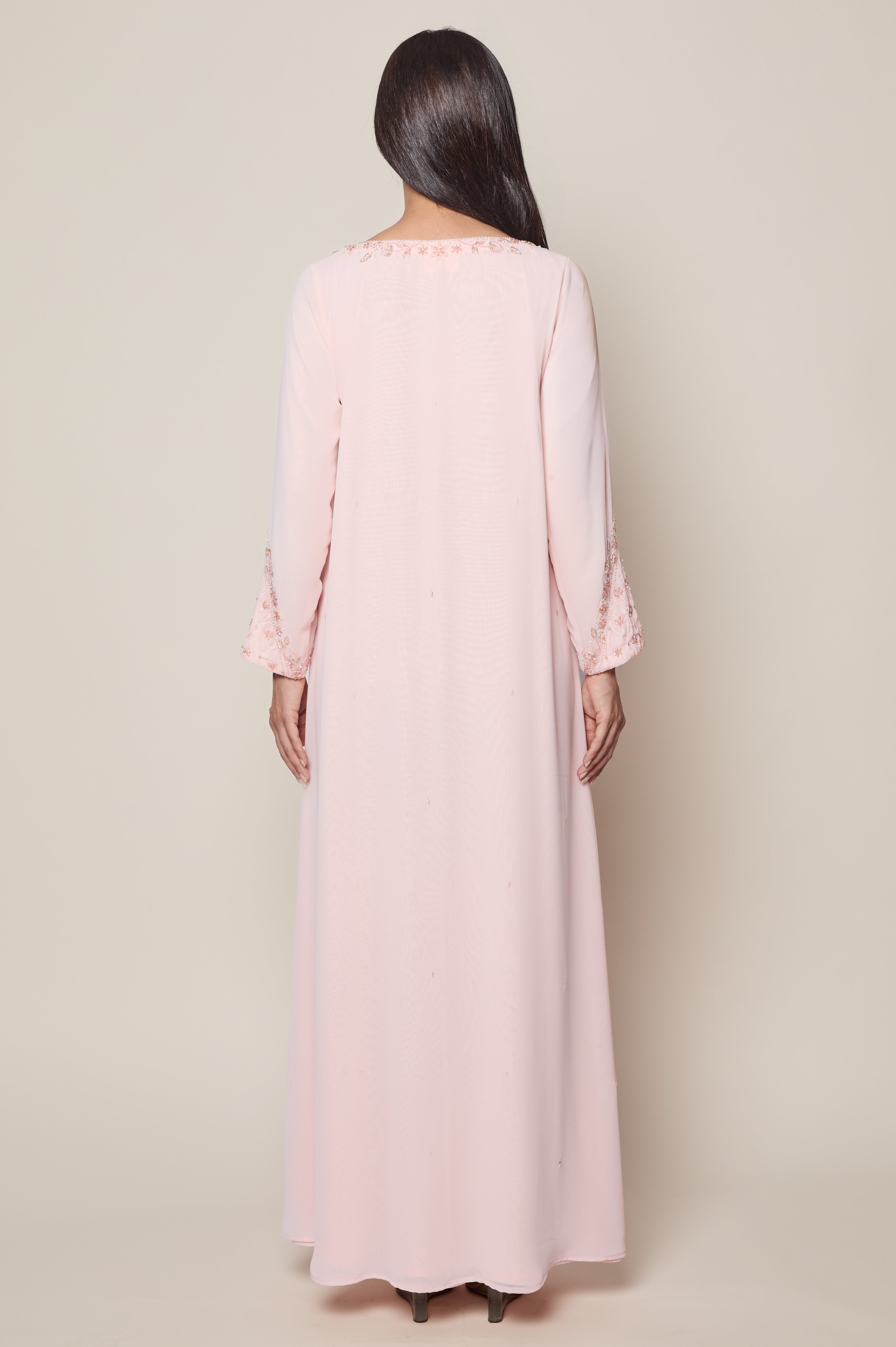 Pale Peach A-Line Kaftan