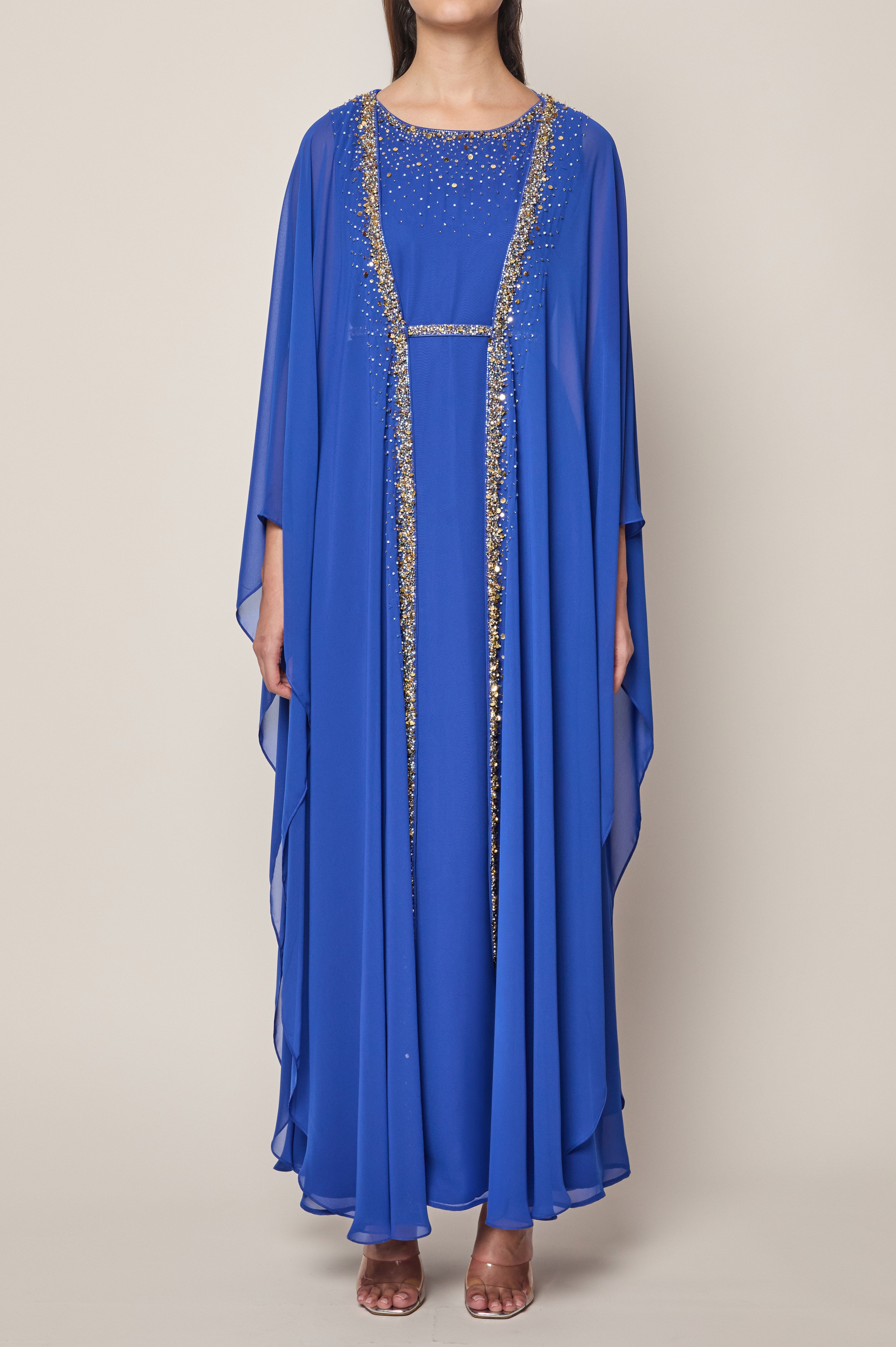 Nautical Blue A-Line Kaftan