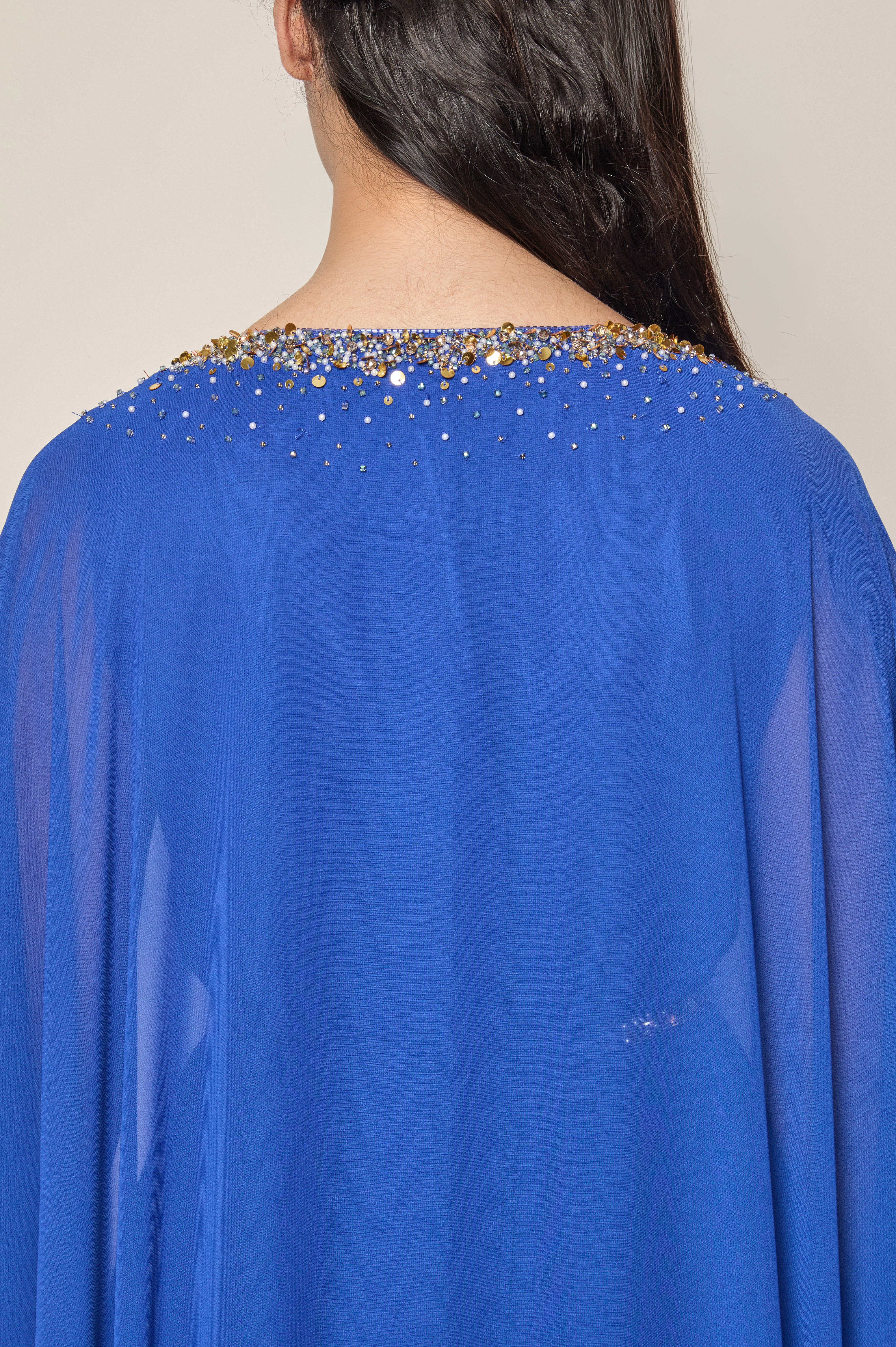 Nautical Blue A-Line Kaftan