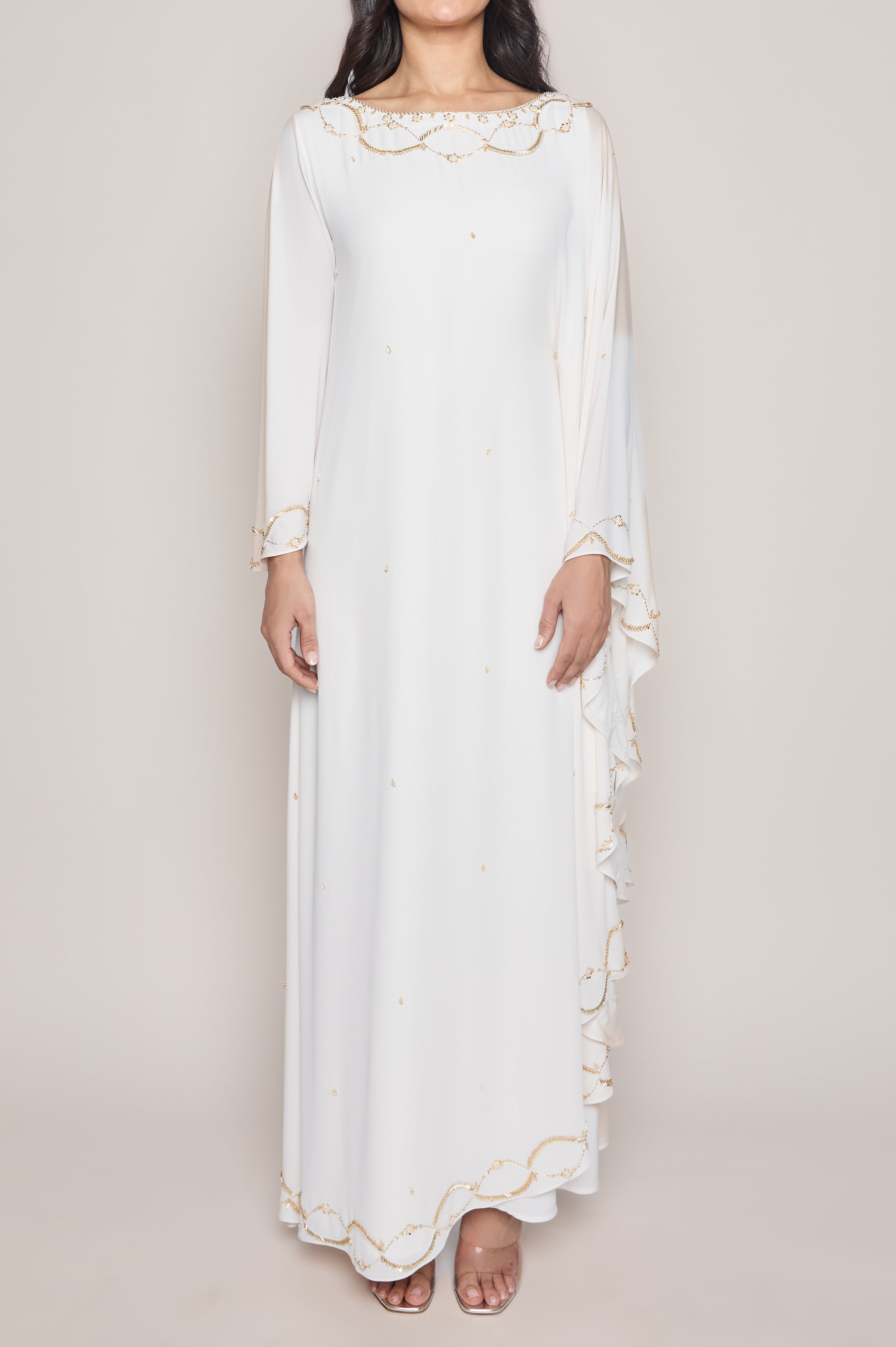 Elegant White Thoub