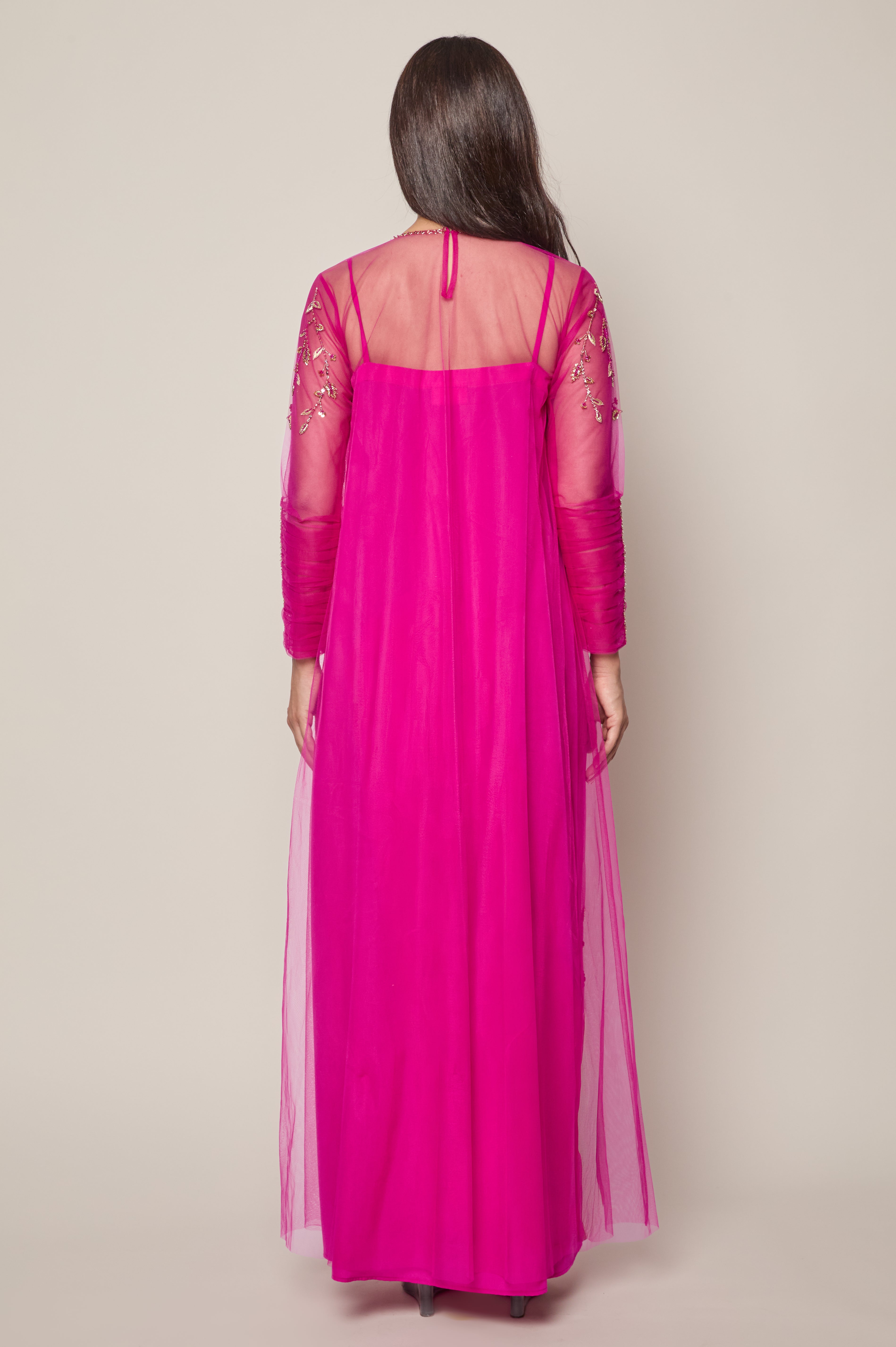 Fuchsia Fedora Dress