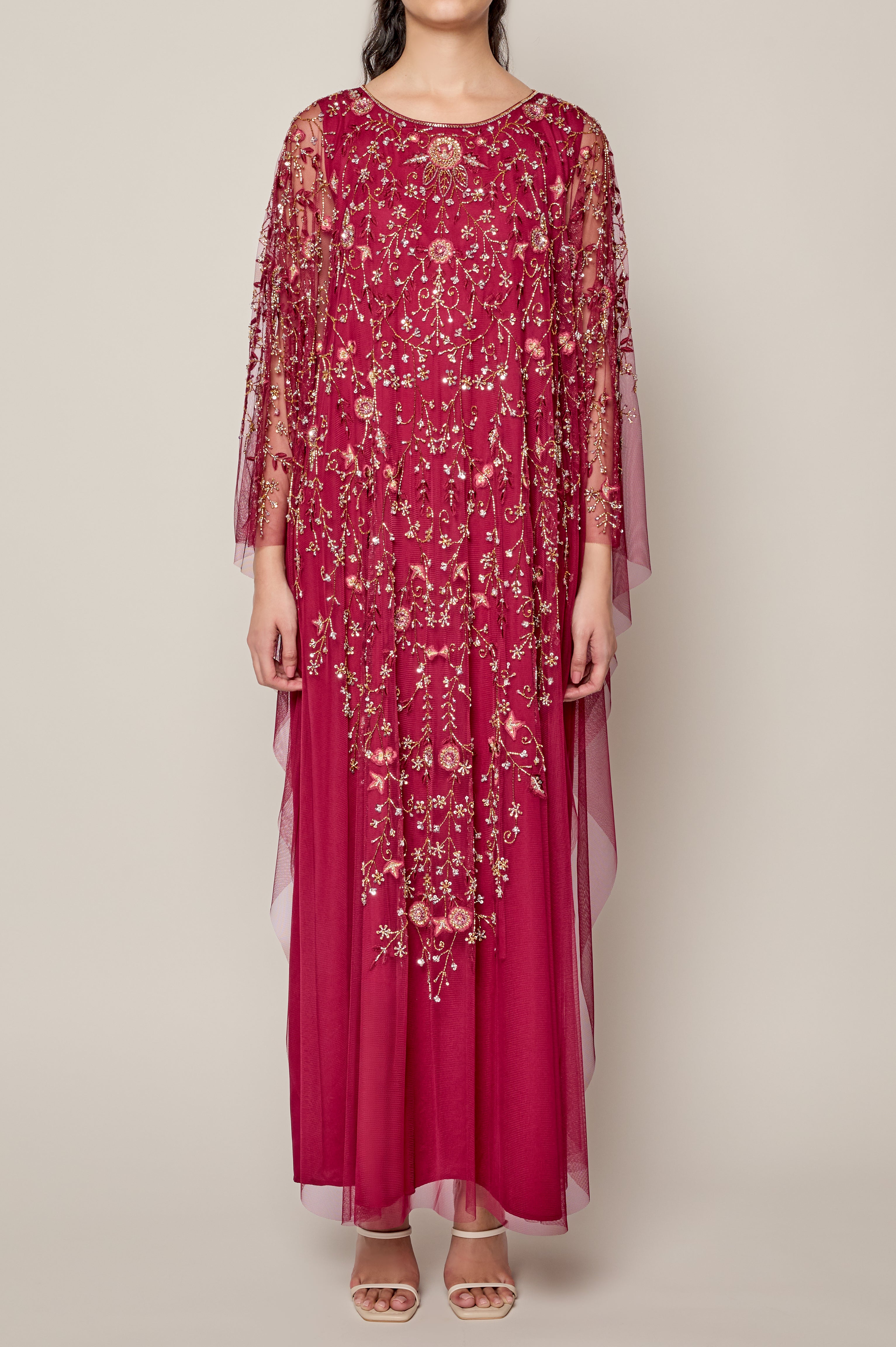 Dark Red Thoub