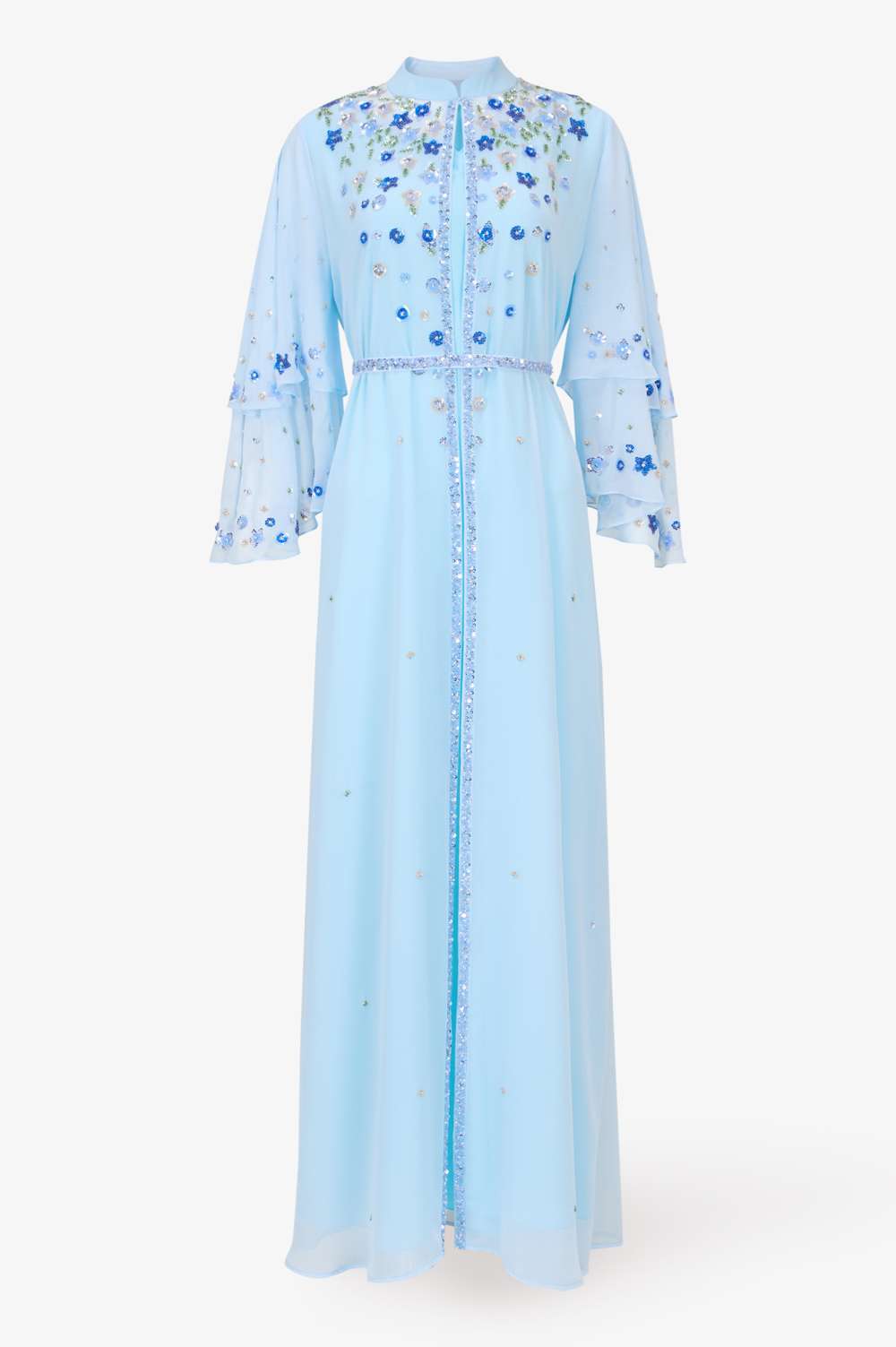 Delicate Blue A-Line Kaftan