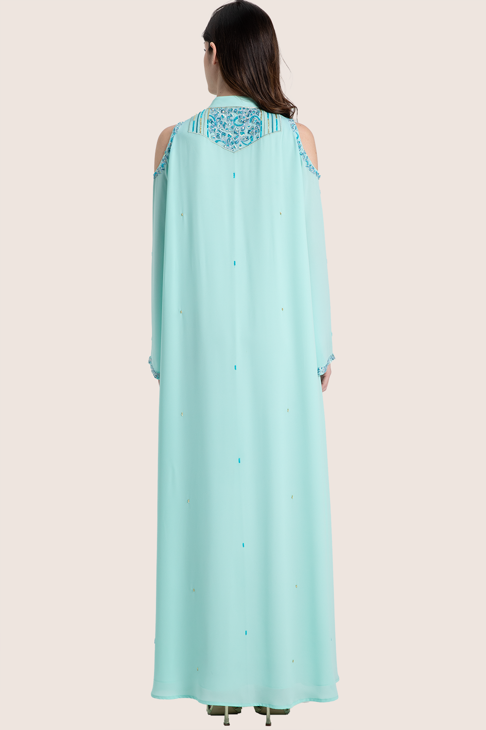 Fair Aqua A-Line kaftan