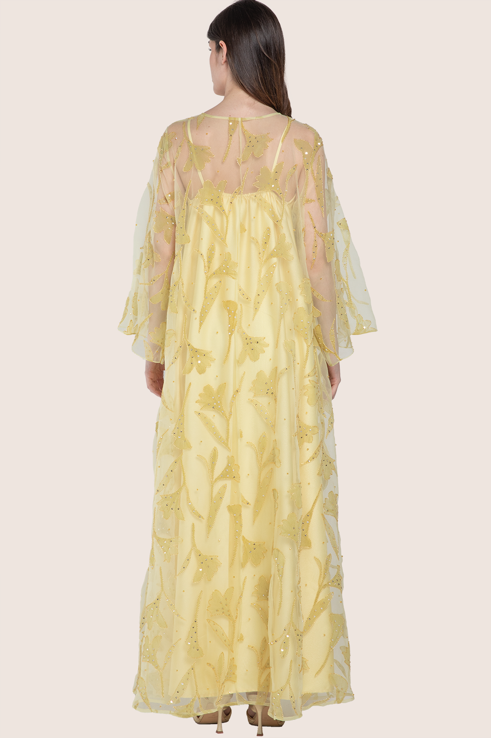 Lemon Meringue A-Line Kaftan