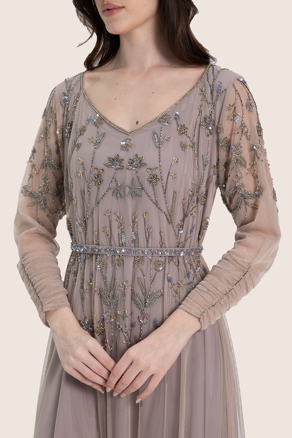 Mocha Meringue A-Line kaftan