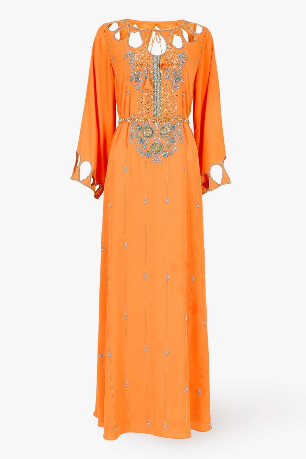 Sun Orange A-Line Kaftan
