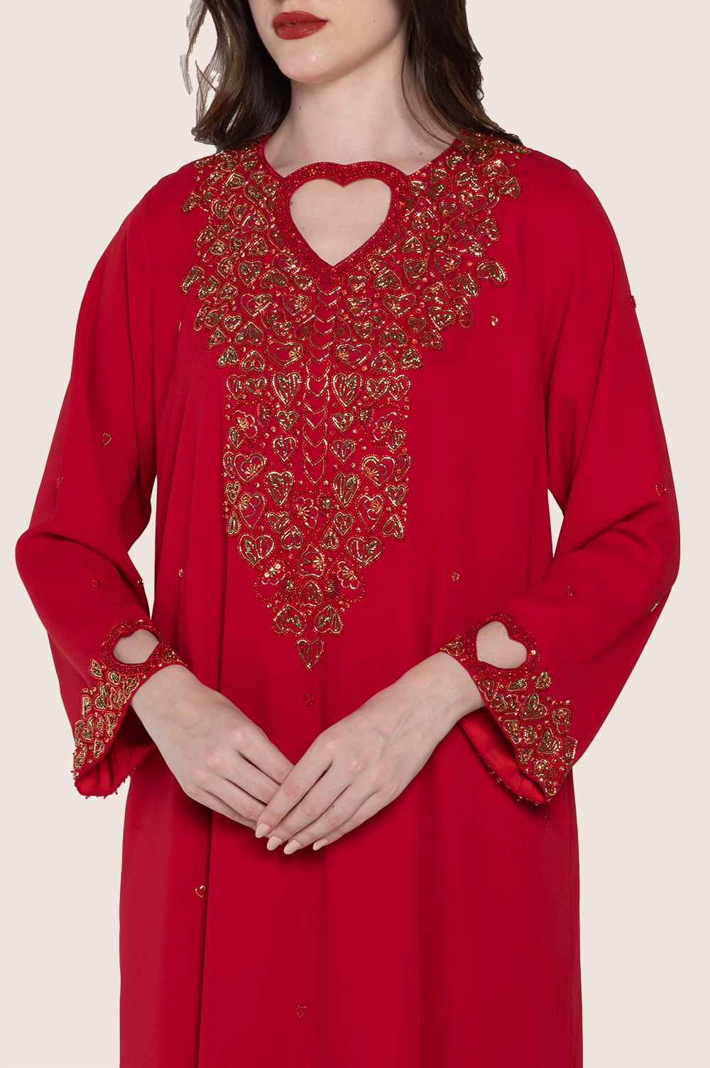 Tango Red A-Line Kaftan