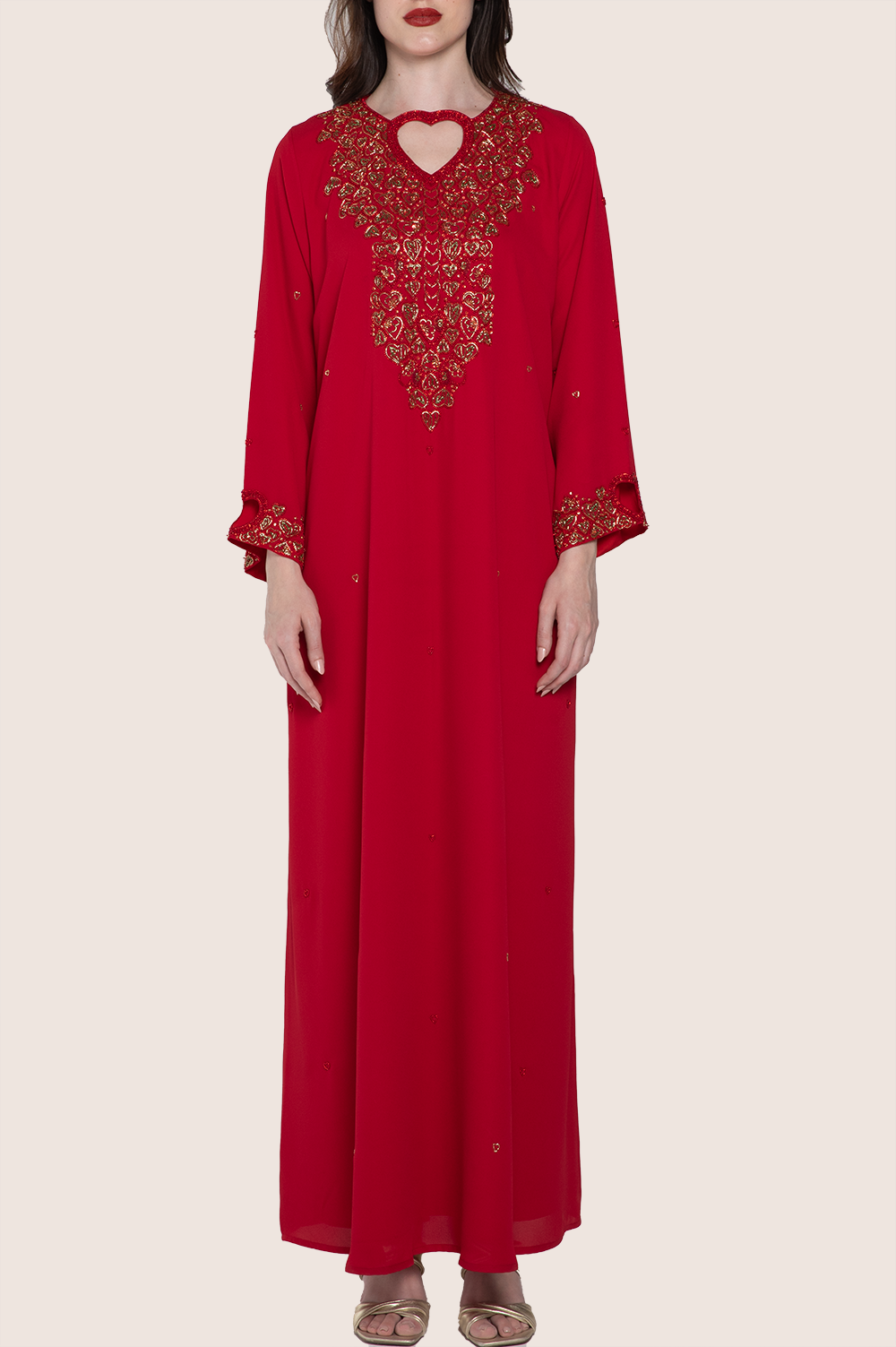 Tango Red A-Line Kaftan