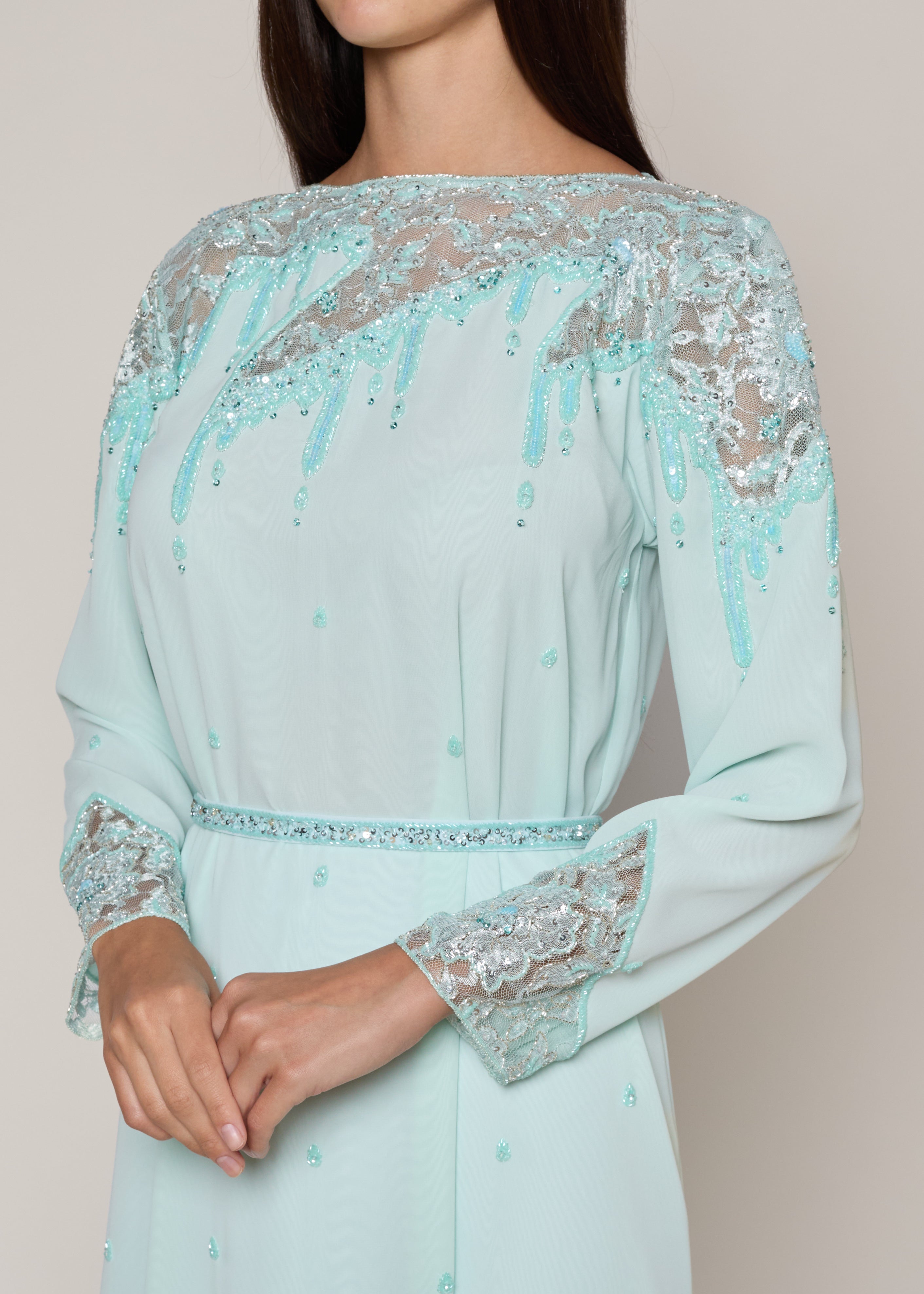 Aqua Green Kaftan