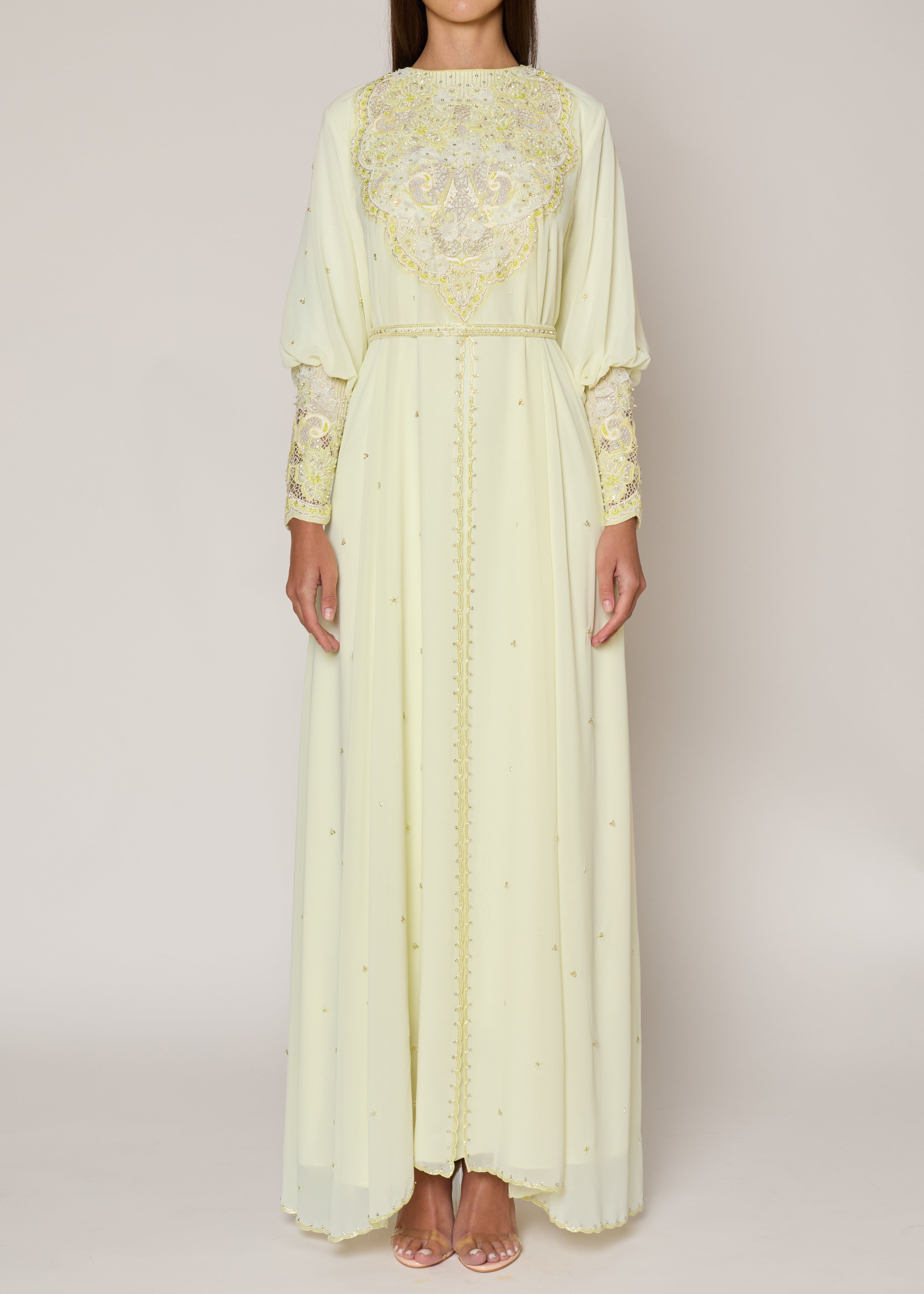 Lime Yellow Kaftan