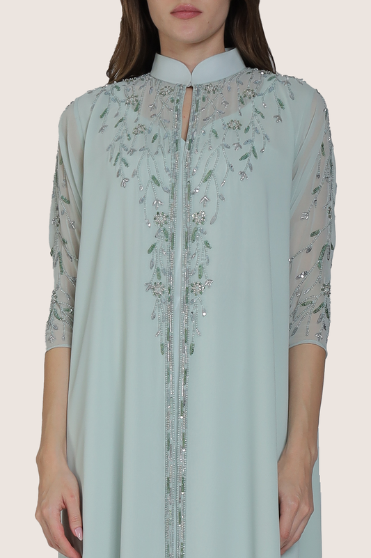 Sea Foam Green A-Line Kaftan