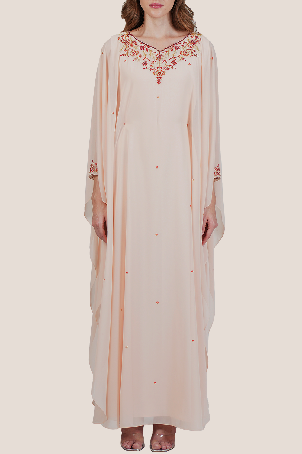 Delicate Peach Thoub