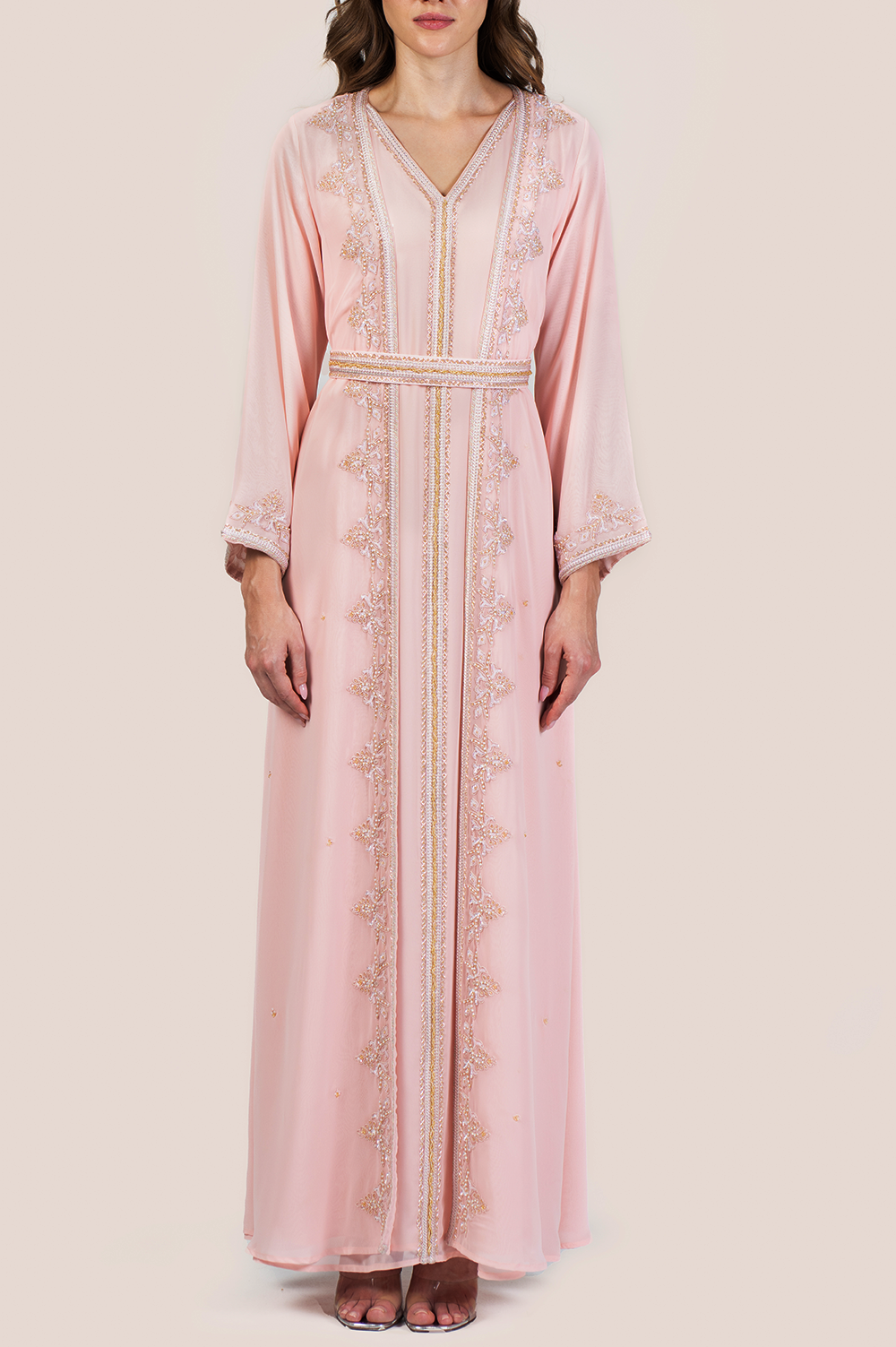 Pale Blush A-line Kaftan