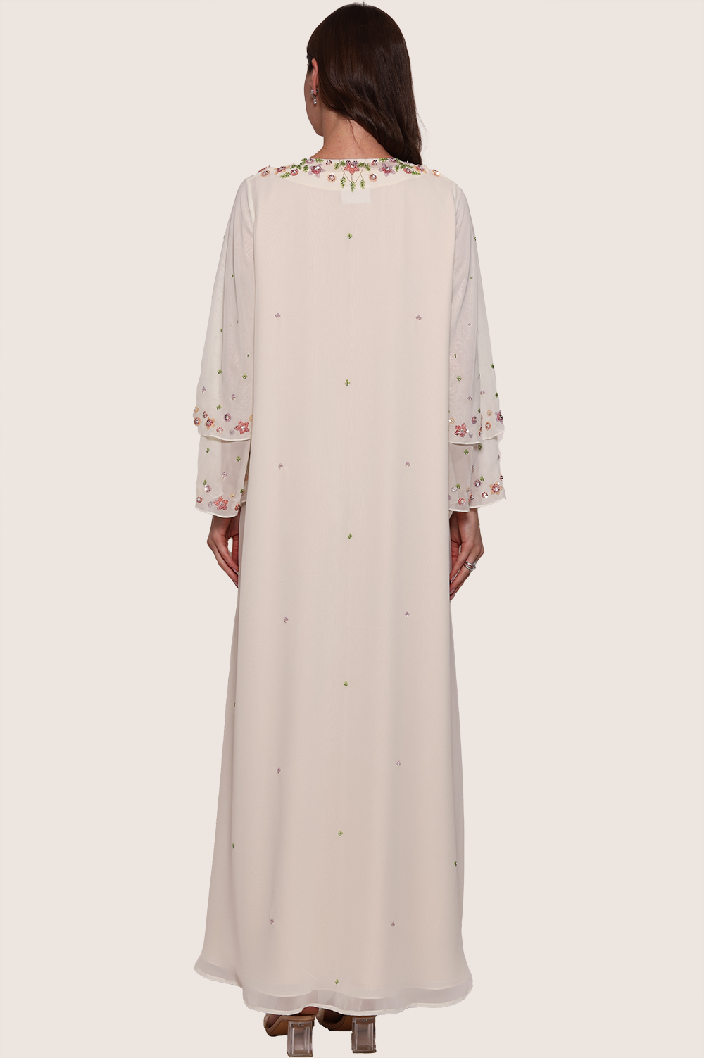 Pale Yellow A-Line Kaftan