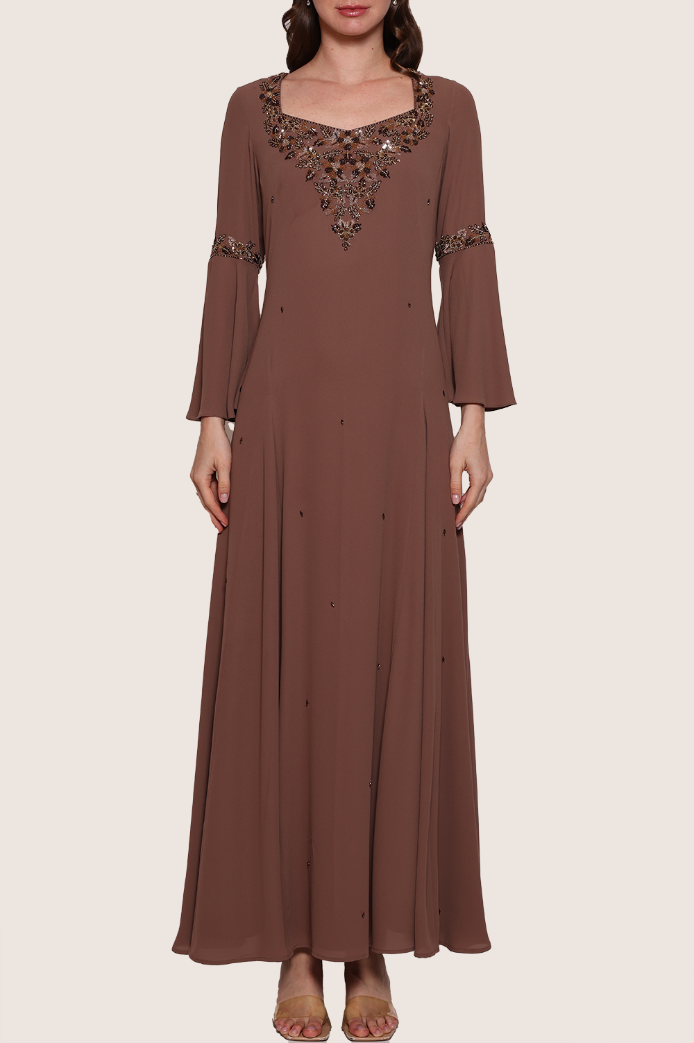 Coca Mocha A-Line Kaftan