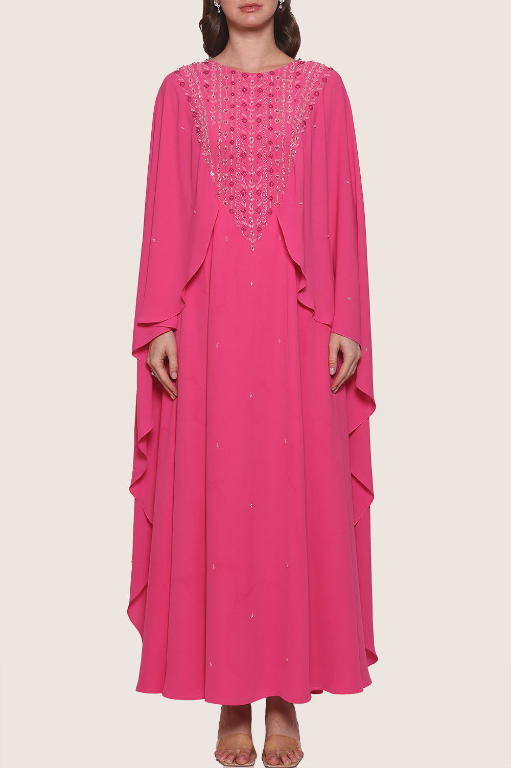 Bubblegum Pink A-Line Kaftan