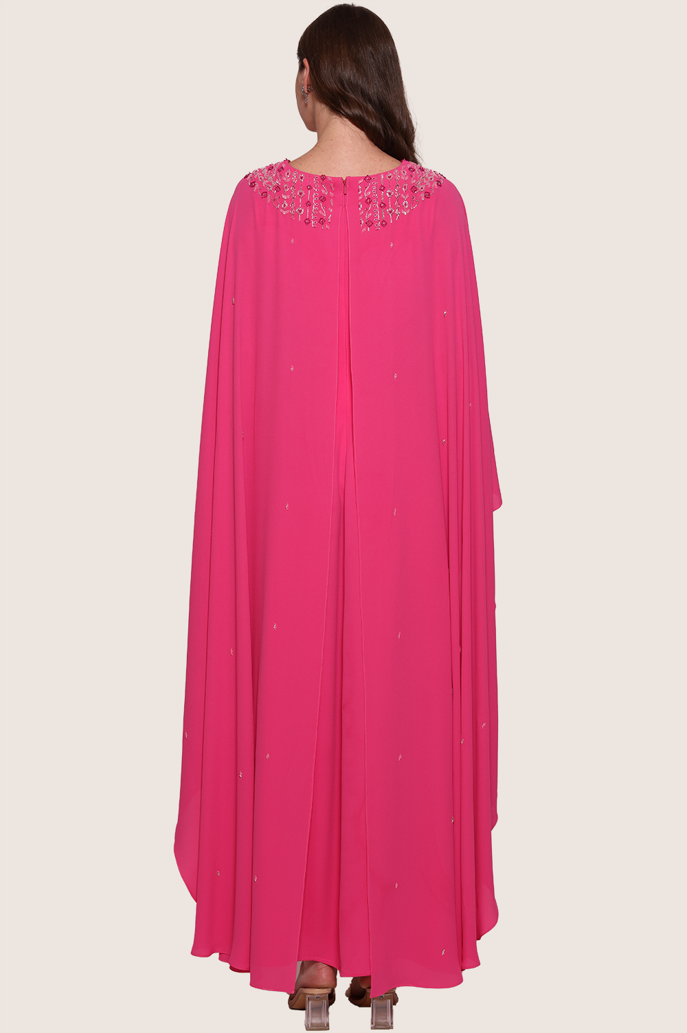 Bubblegum Pink A-Line Kaftan