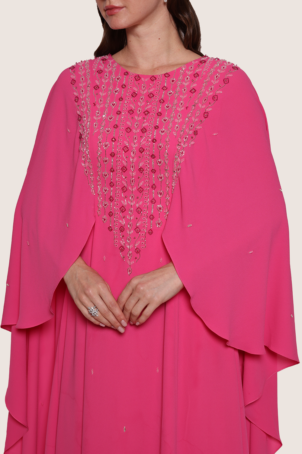 Bubblegum Pink A-Line Kaftan