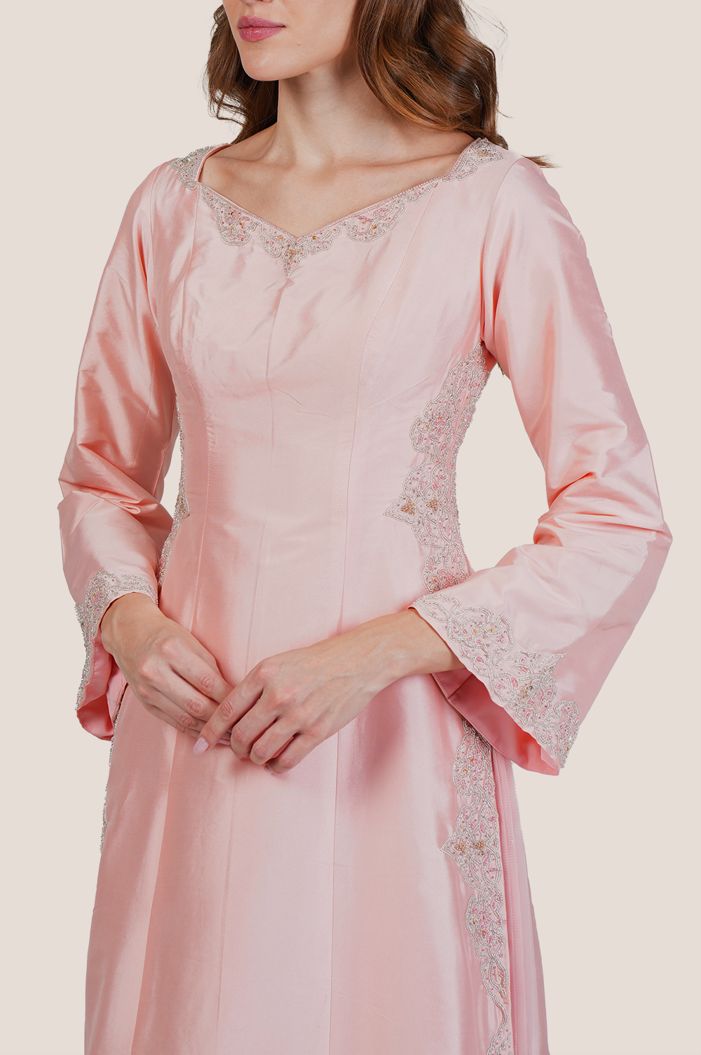 Pale Peach Tranquil Kaftan