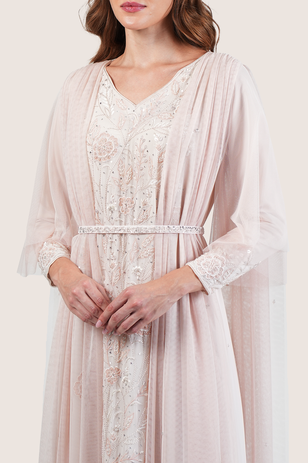 Powder Puff A-Line Kaftan