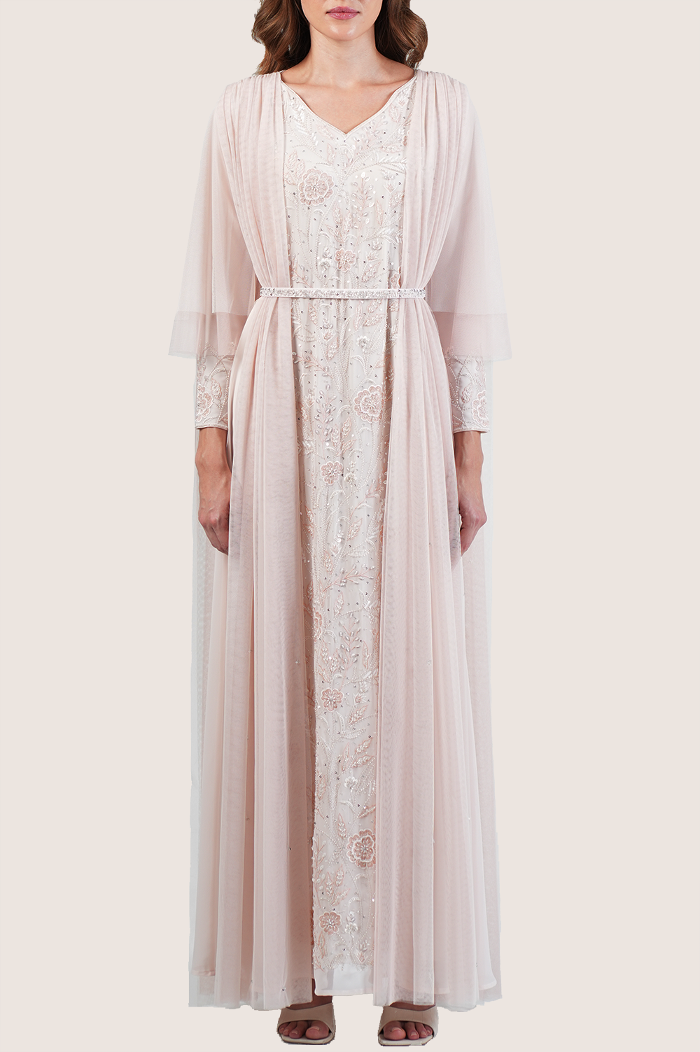 Powder Puff A-Line Kaftan
