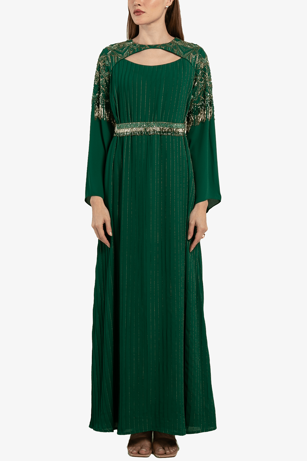 Emerald Green A-line Kaftan