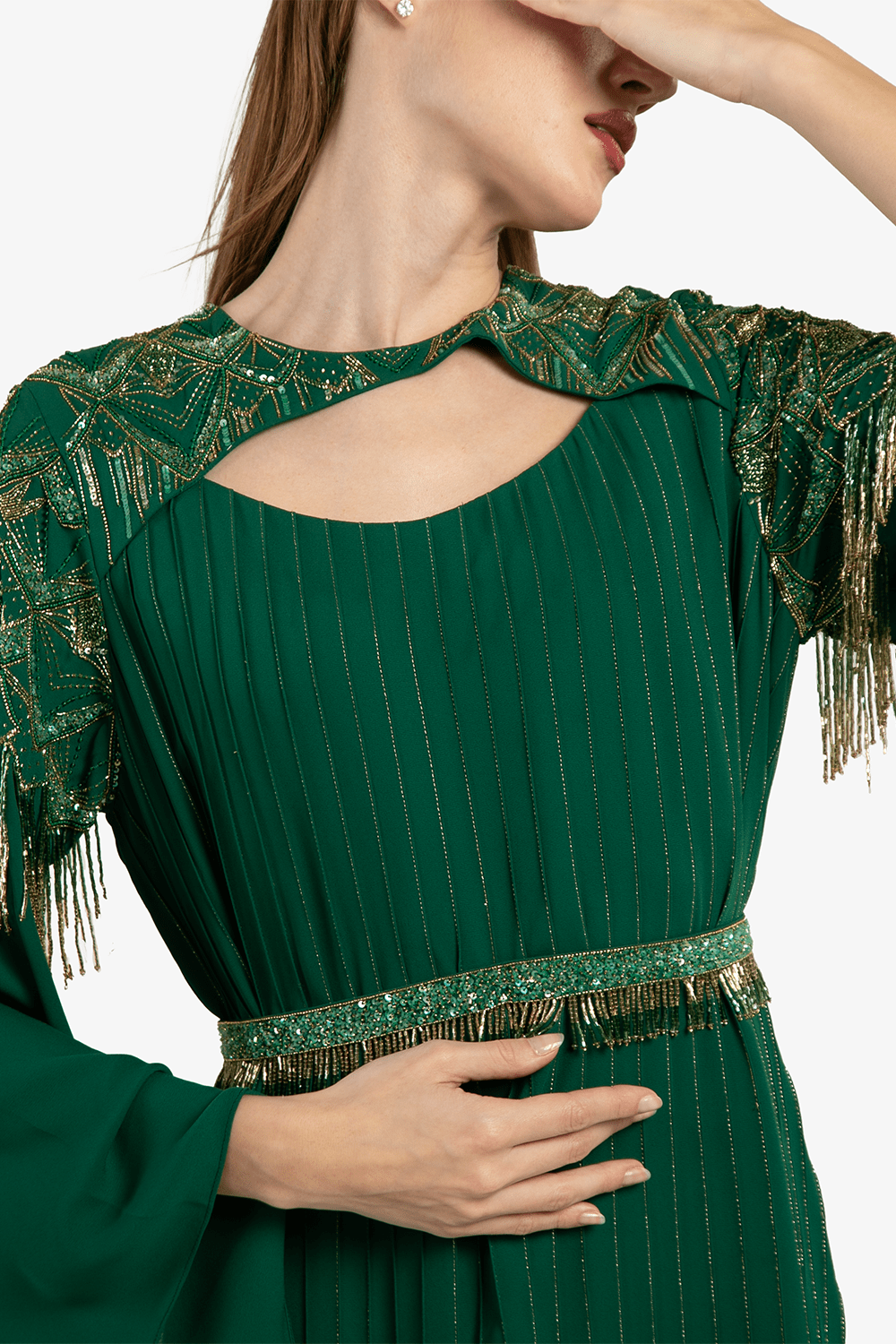 Emerald Green A-line Kaftan