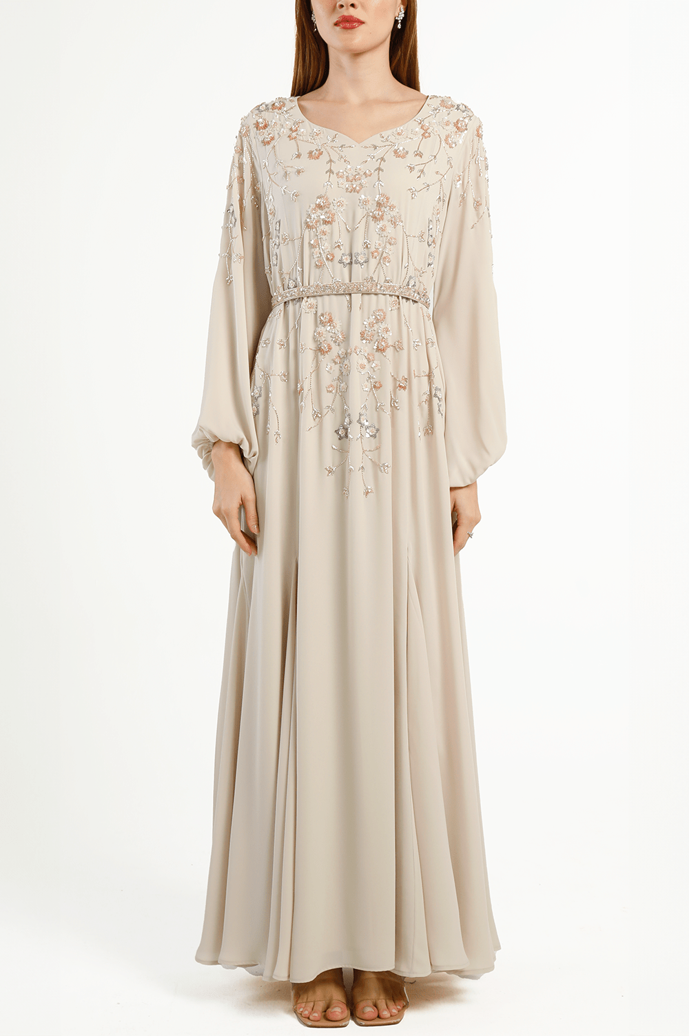 Ivory A-Line Kaftan